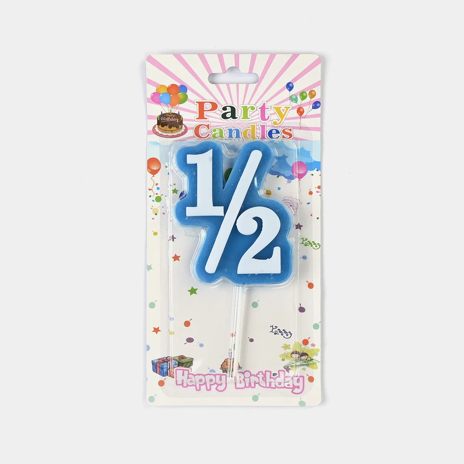 Number ½ Birthday Candle
