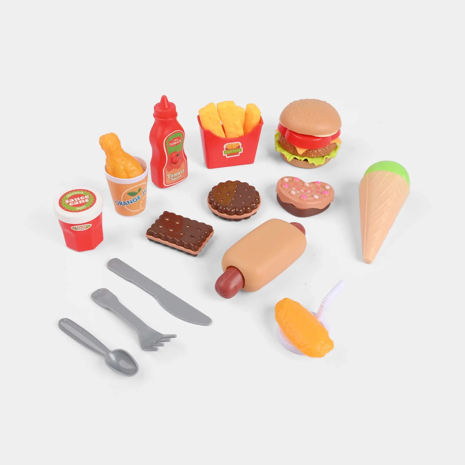 Fast Food Play Set – Fun & Colorful Pretend Burger Meal for Kids