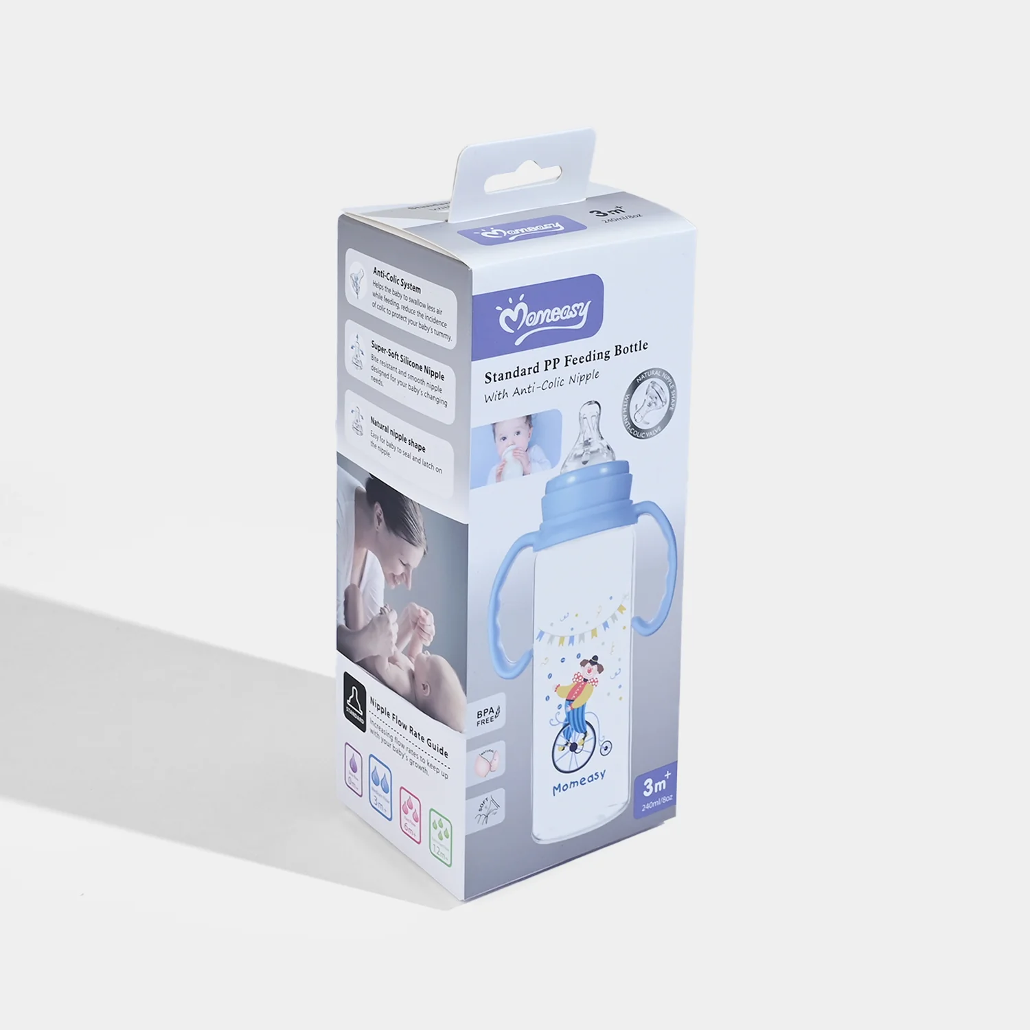 Standard PP Baby Feeding Bottle | 3M+ - Image 3