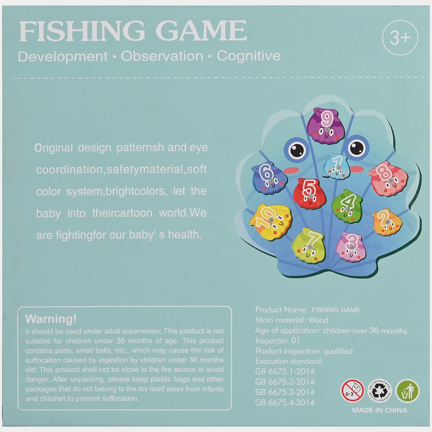 Wooden Puzzle Fishing Game for Kids - Image 6
