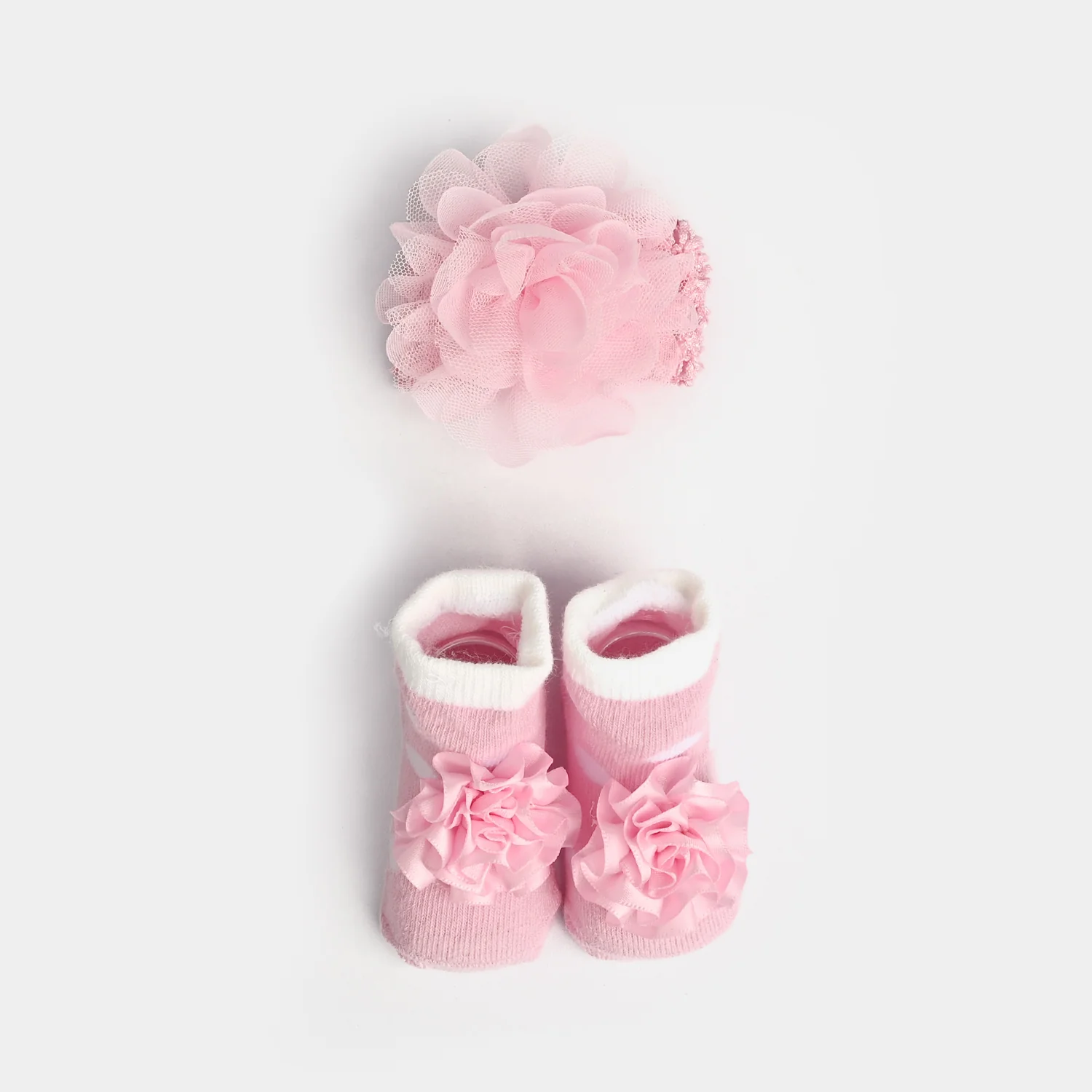 Baby Socks Booties with Headband | 3-12M - Image 2