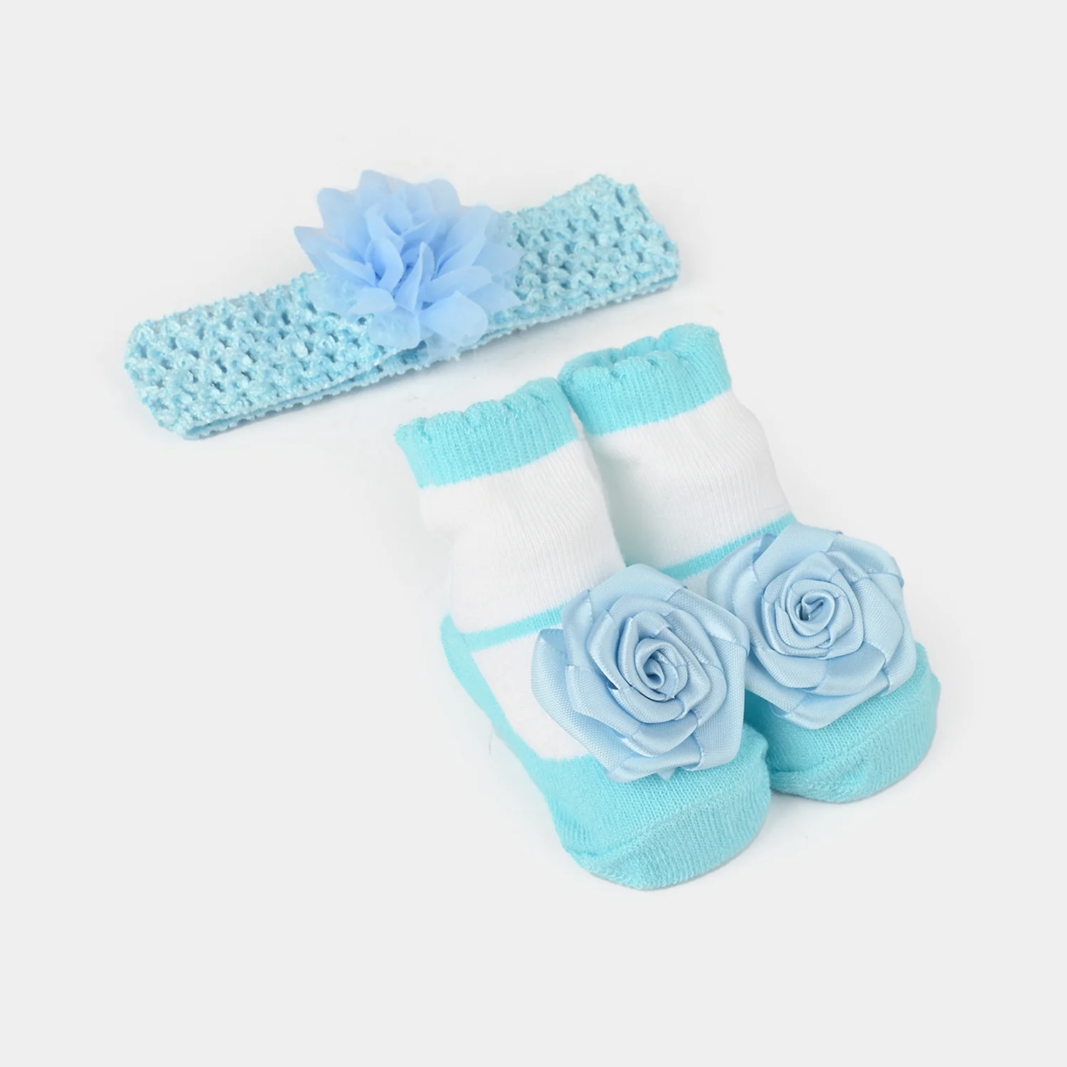 Baby Socks Booties with Headband | 3-12M