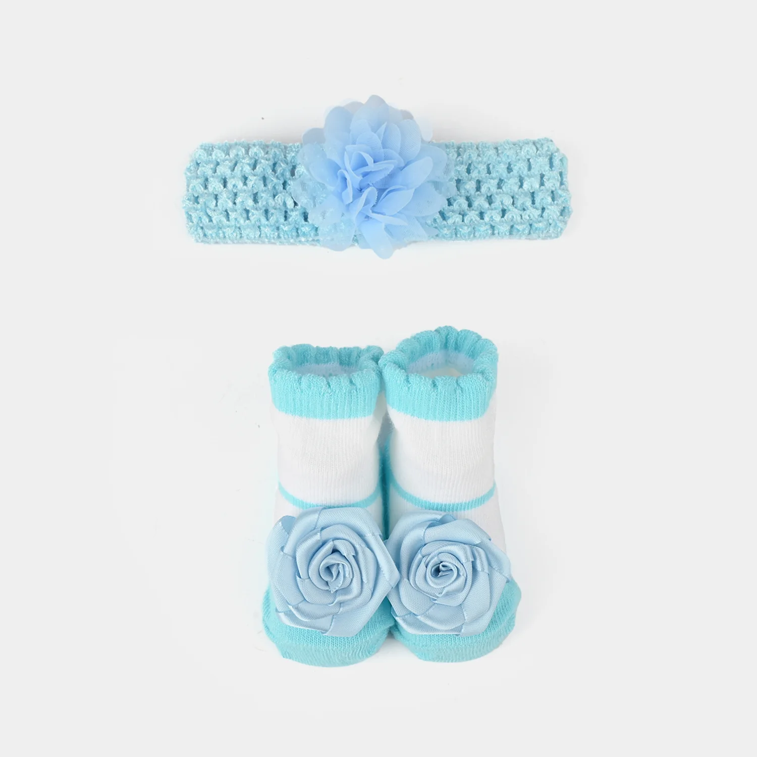 Baby Socks Booties with Headband | 3-12M - Image 2