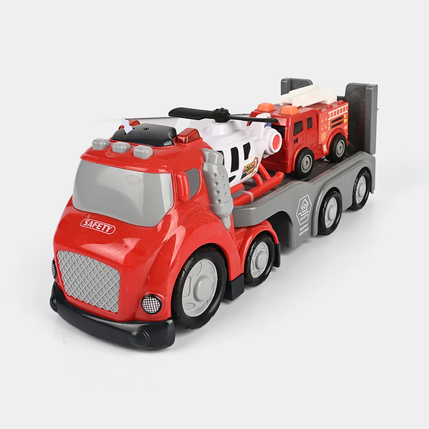 Kids' Interactive Police Rescue Truck – Friction Powered with Realistic Lights & Sound - Image 2