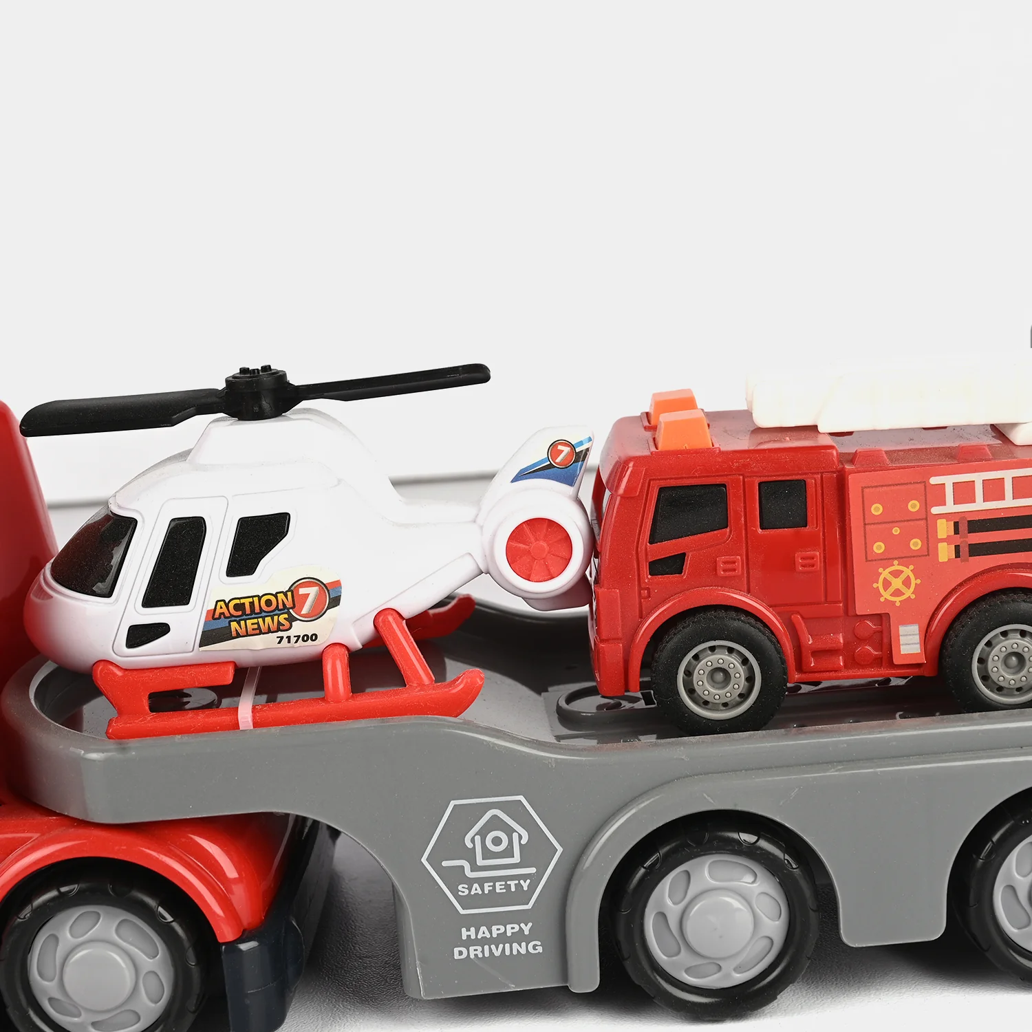 Kids' Interactive Police Rescue Truck – Friction Powered with Realistic Lights & Sound - Image 3