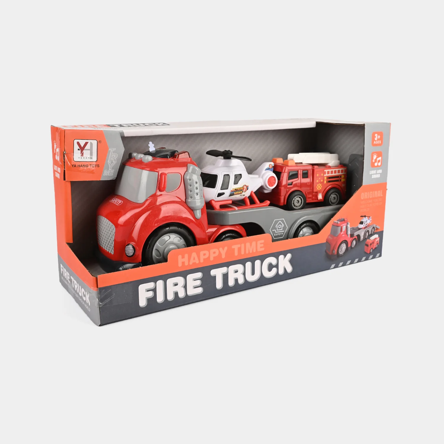 Kids' Interactive Police Rescue Truck – Friction Powered with Realistic Lights & Sound - Image 4