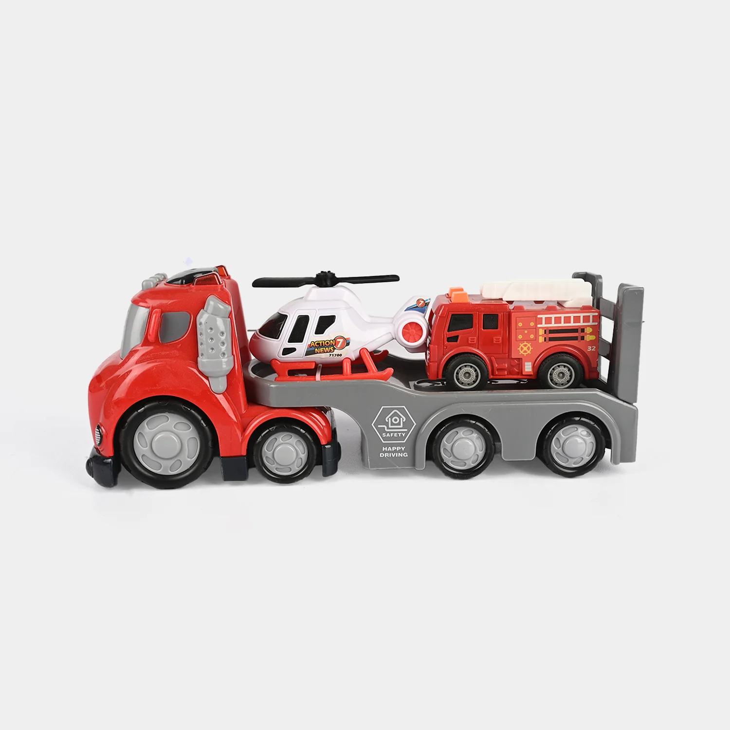 Kids' Interactive Police Rescue Truck – Friction Powered with Realistic Lights & Sound - Image 5