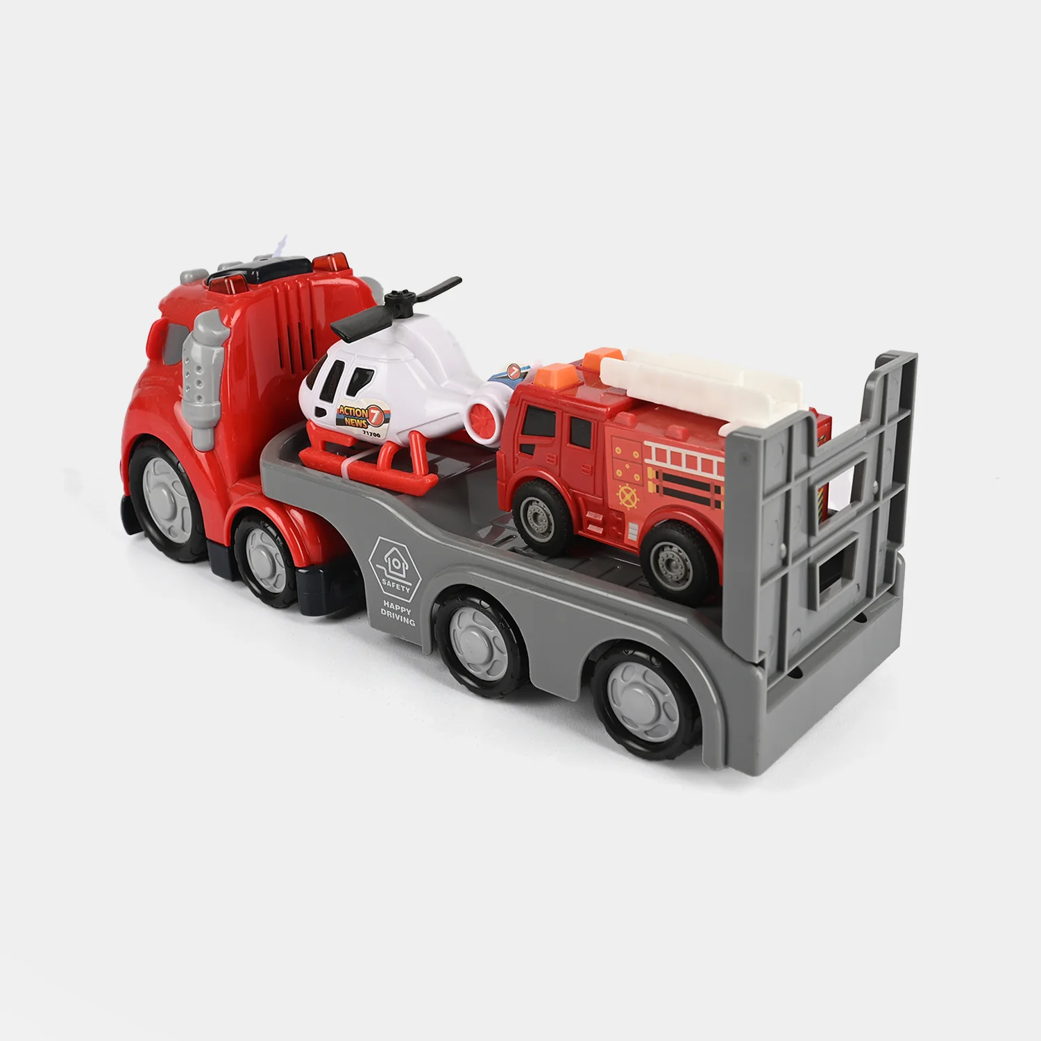 Kids' Interactive Police Rescue Truck – Friction Powered with Realistic Lights & Sound - Image 7