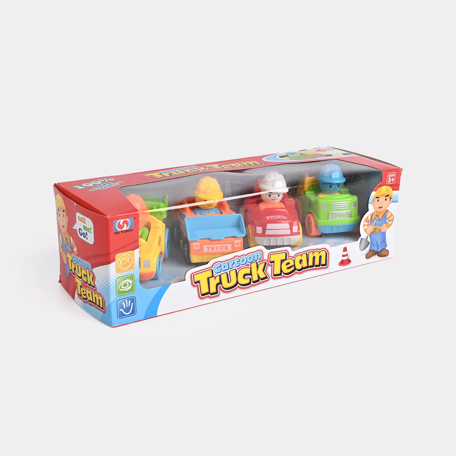 4PCs Friction-Powered Vehicle Set | Safe & Fun for Kids - Image 3