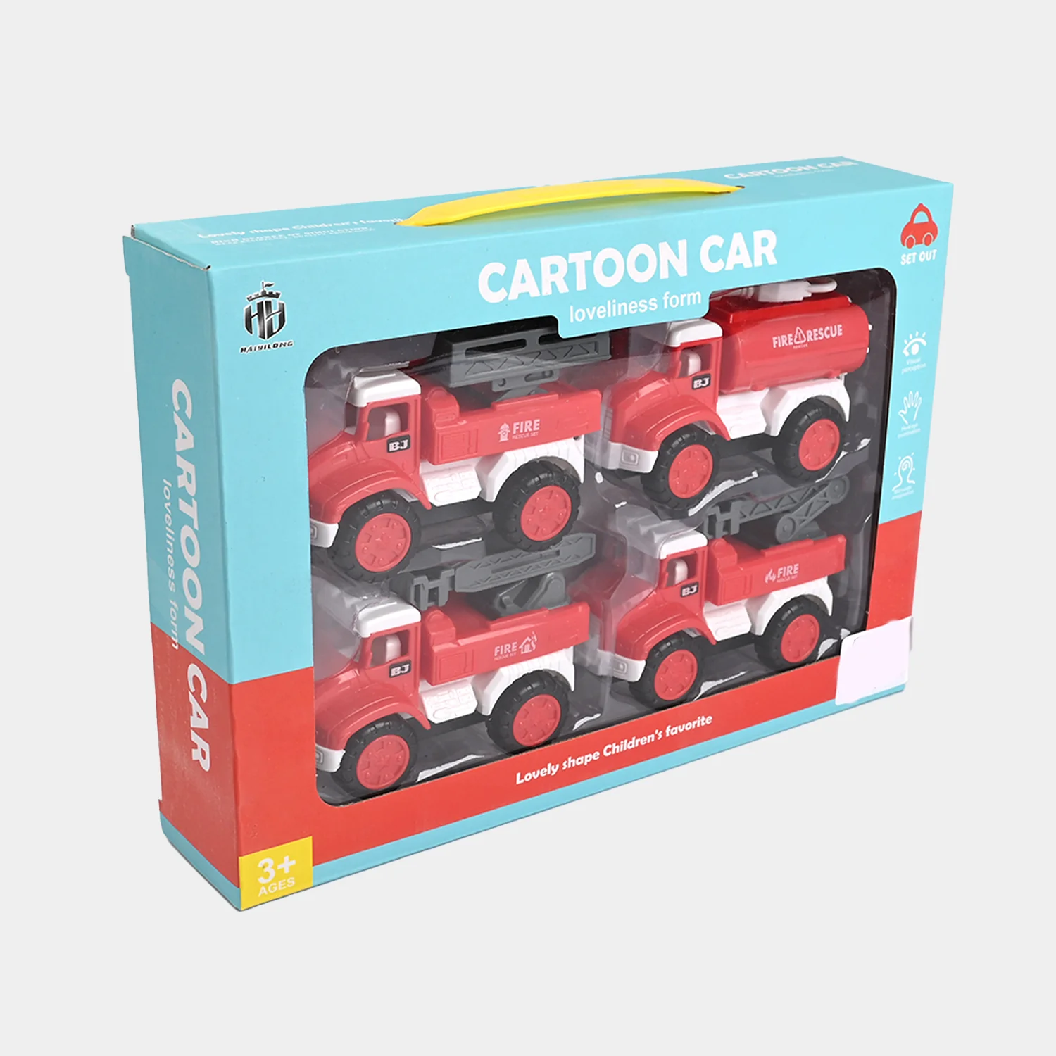 Friction Rescue Truck 4PCs - Image 3