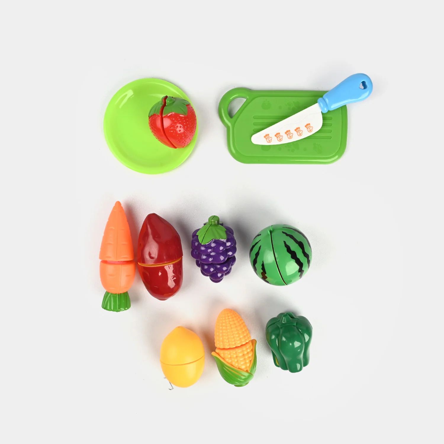 Cutting Funny Pretend & Play Vegetable & Fruit Set - Image 2