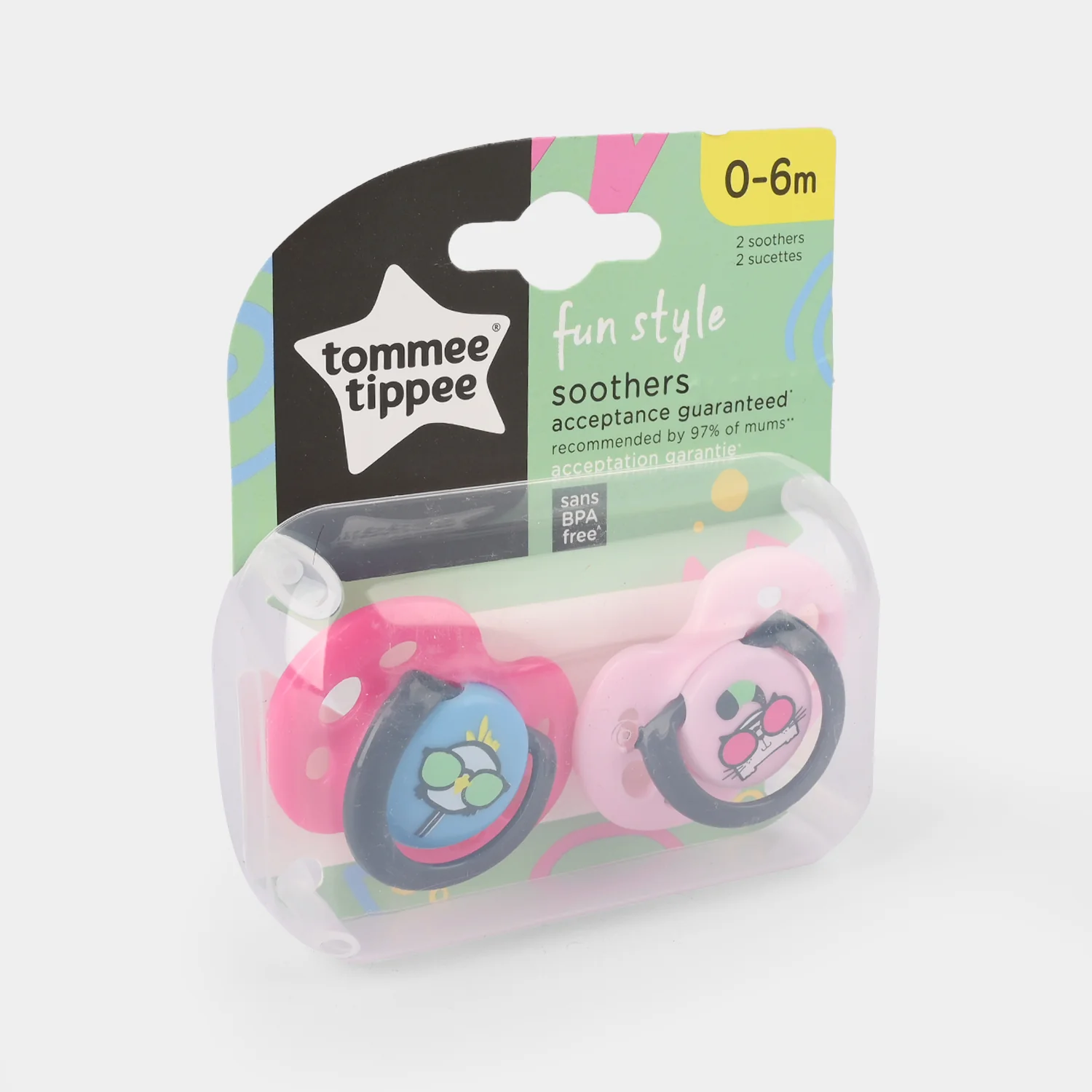 Fun Style Pacifiers 2-PK Soothers - Image 3