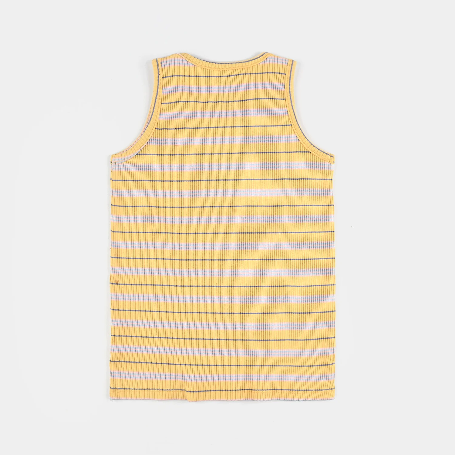 Girls 2x1 Rib Sando Stripes - Bloom - Image 4