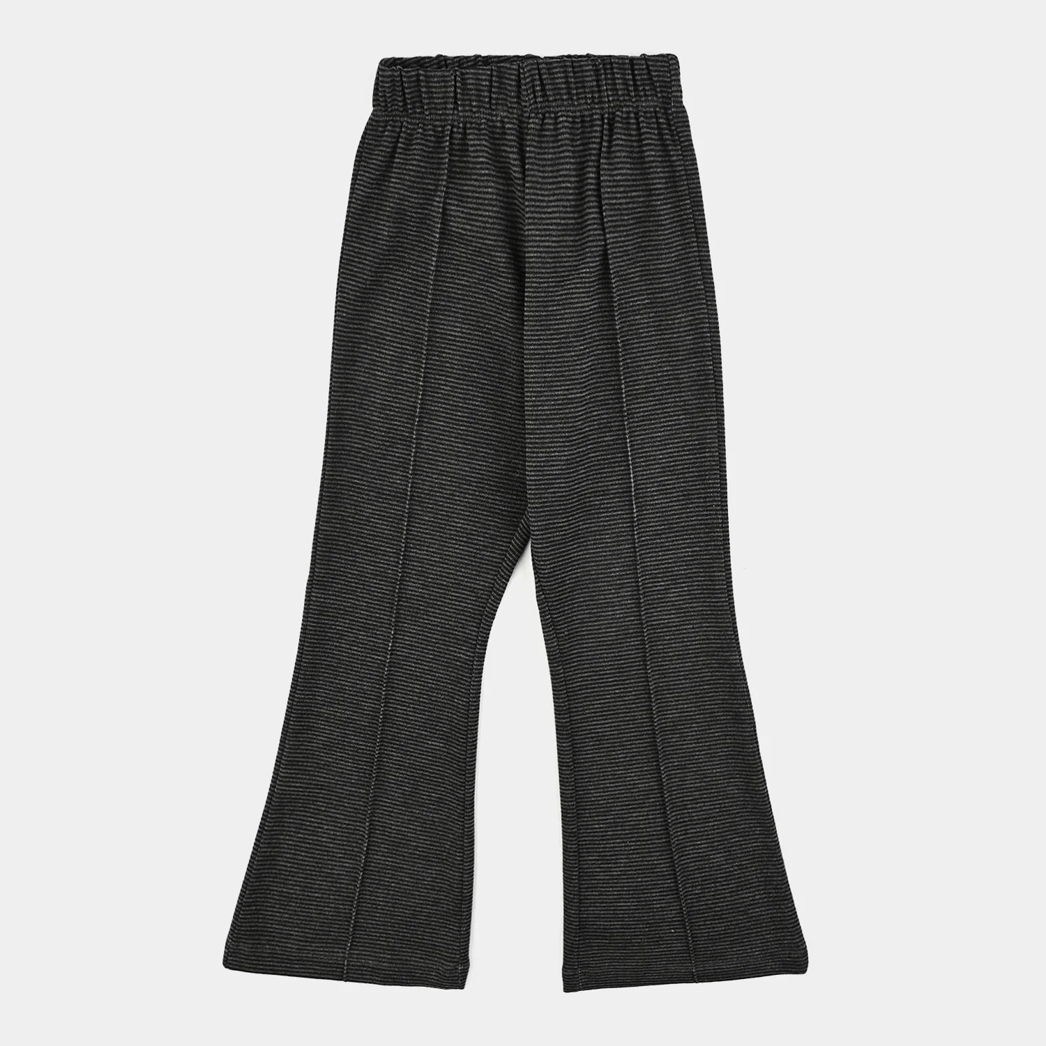 Girls Rib Tights Stripes - Black