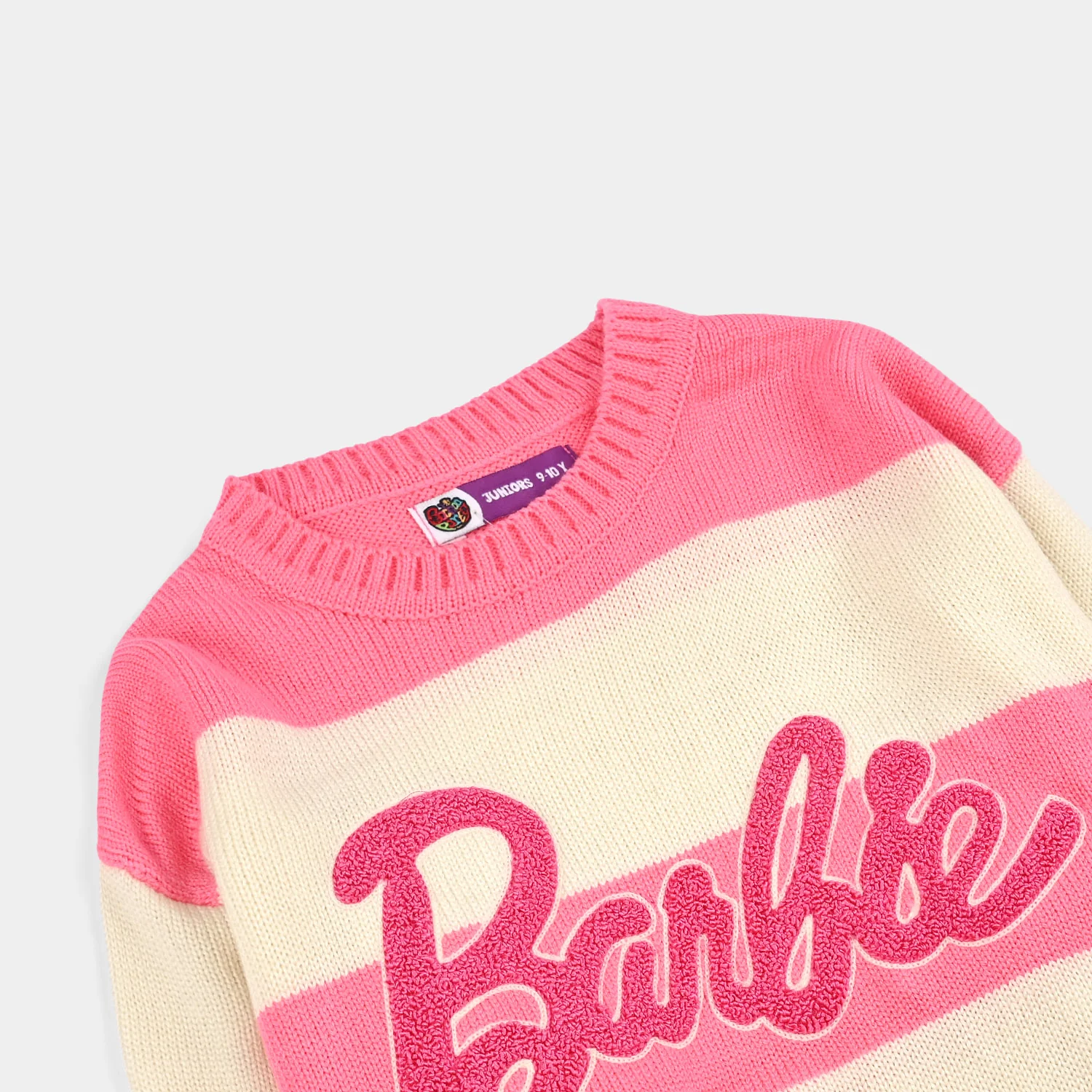 Girls Acrylic Sweater - Pink - Image 2
