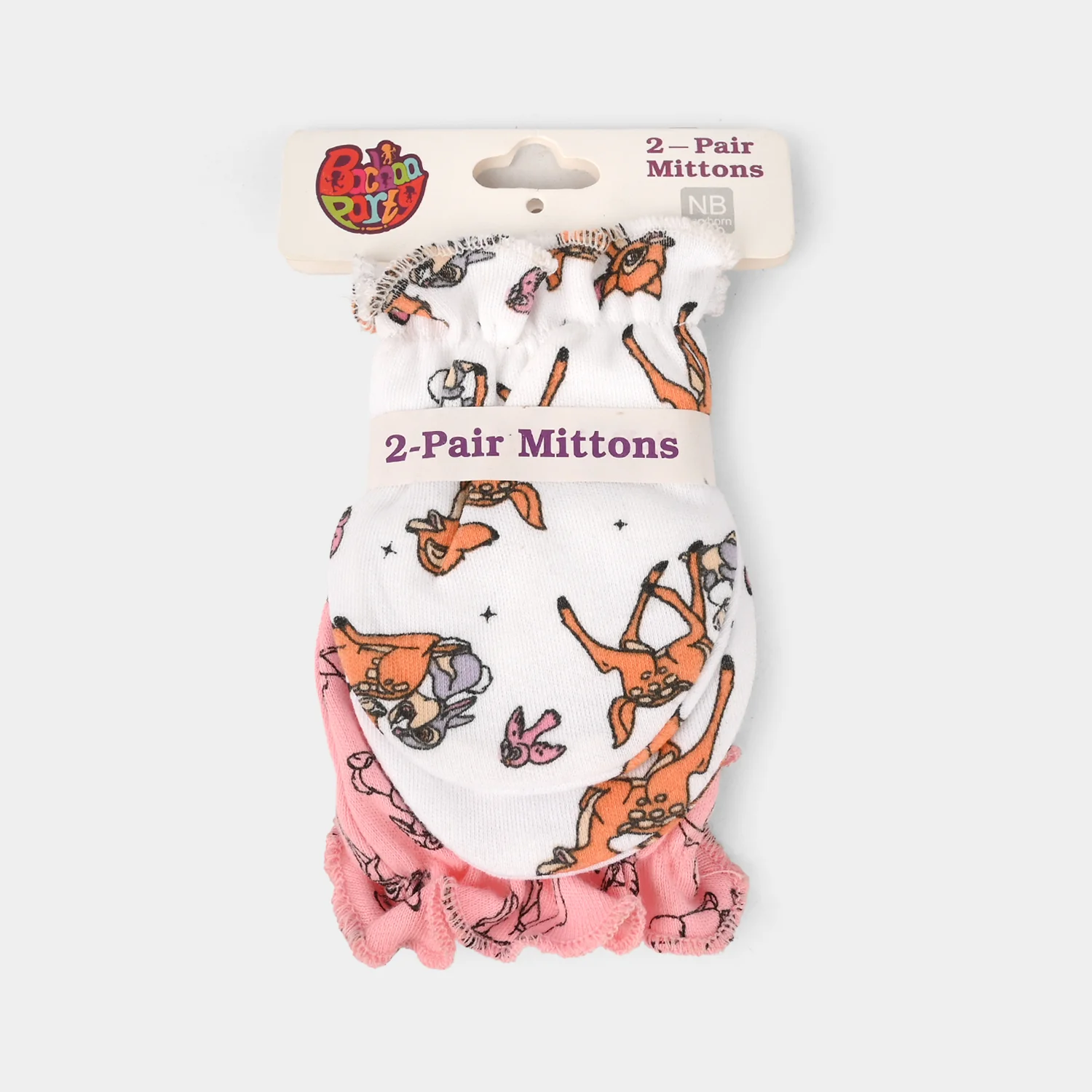 Baby Girl Mittens – 2 Pairs (Newborn) - Image 3