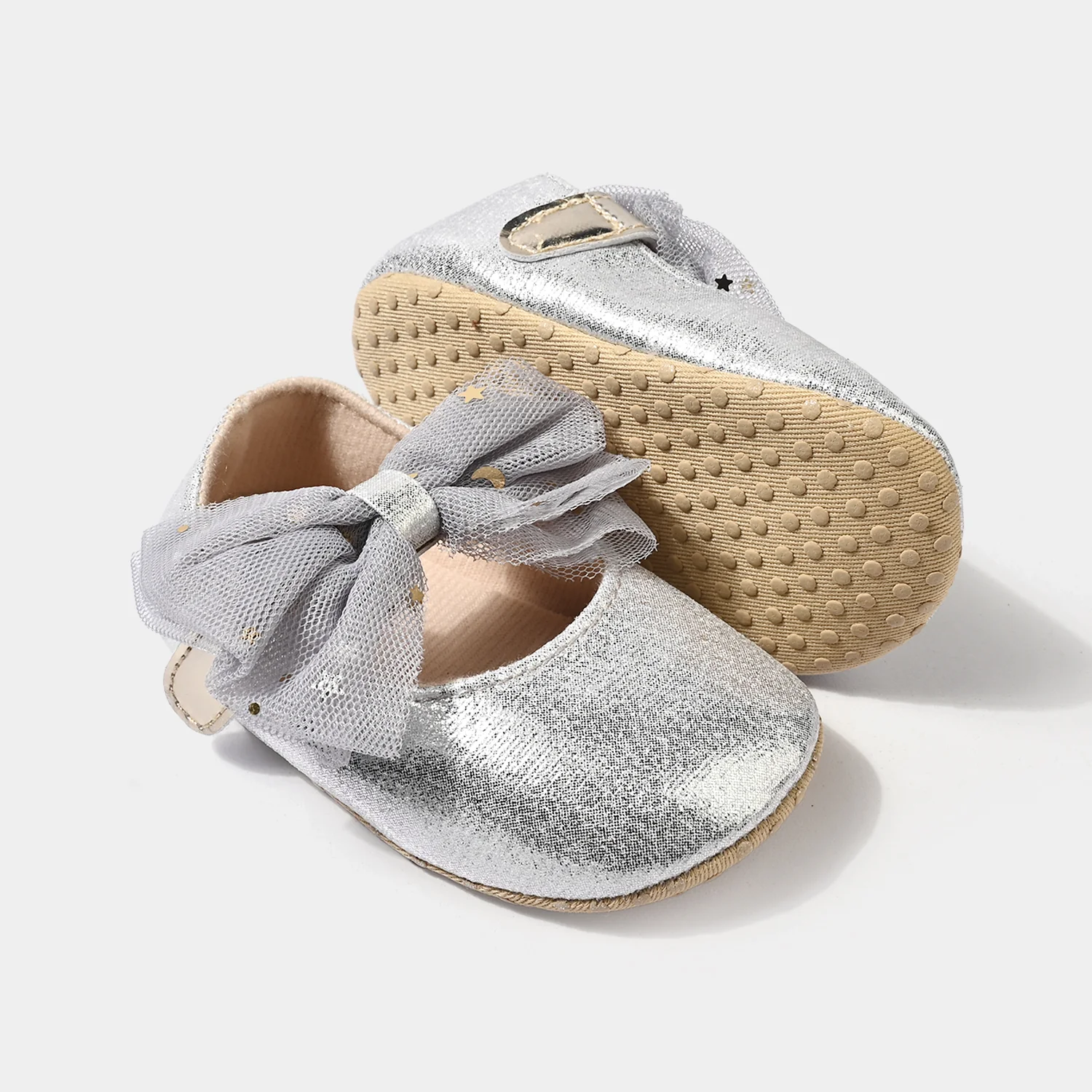 Infant Girls Shoes G33-SILVER - Image 2