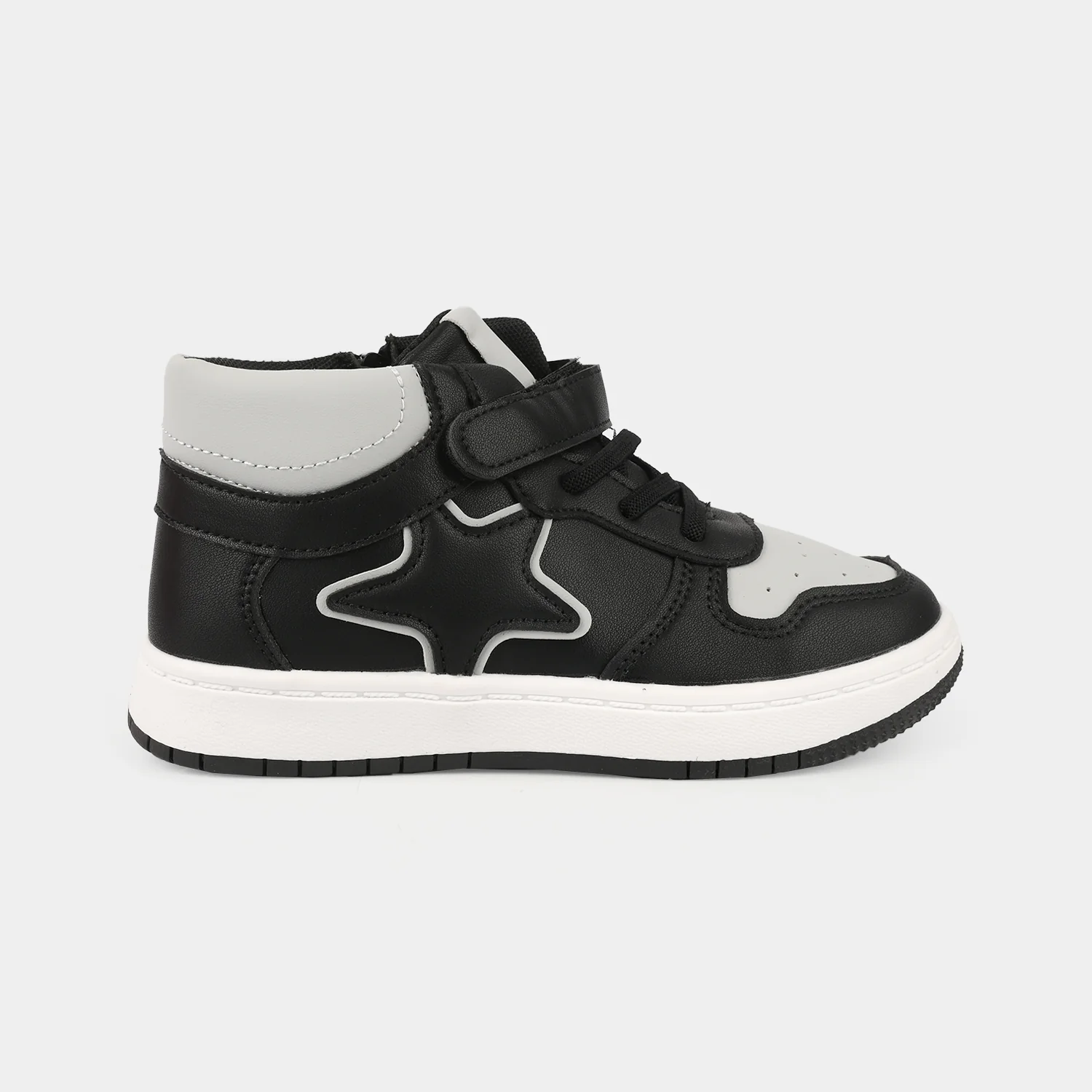 Girls Boots 126-7-Black/Grey - Image 4