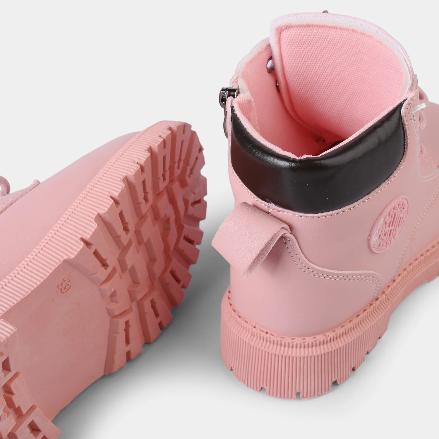 Girls Boots A01 - Pink - Image 2