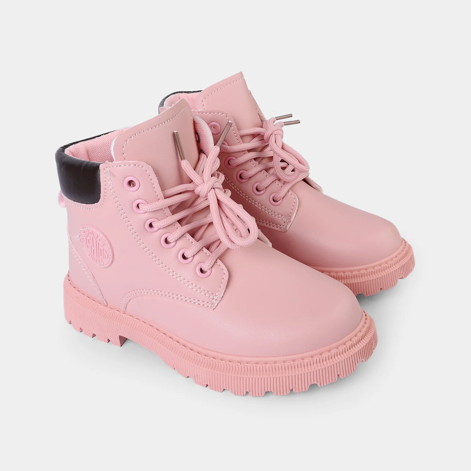 Girls Boots A01 - Pink - Image 3