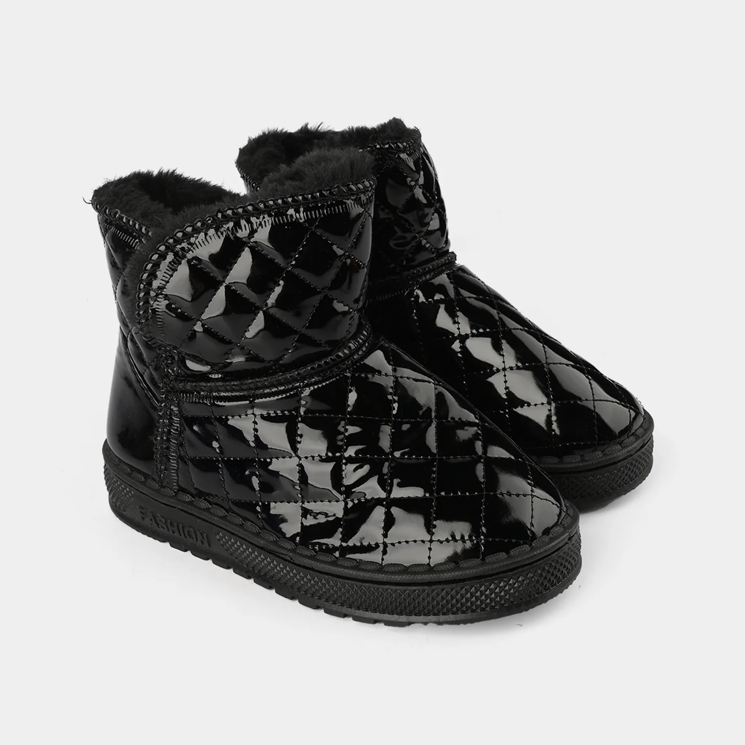 Girls Boots T222 - Black - Image 3