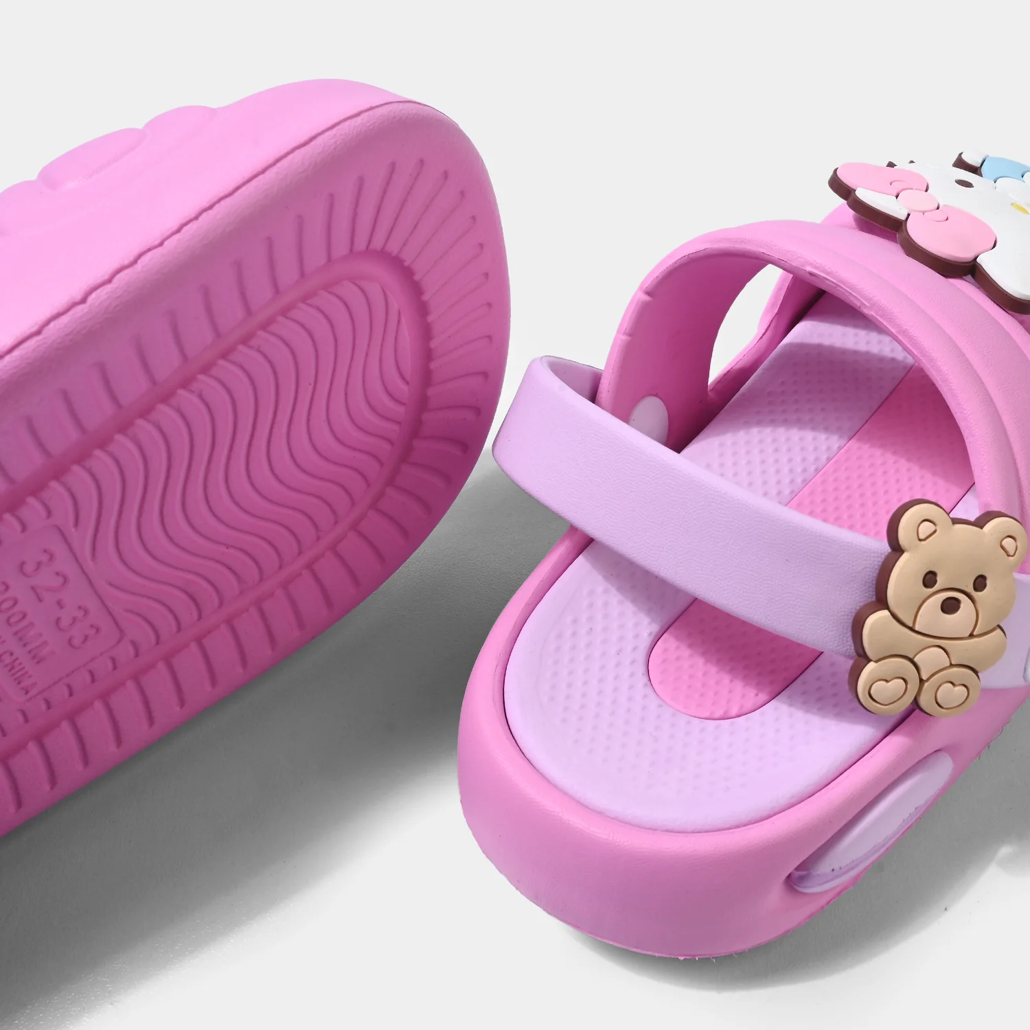 Girls Clogs 008-Y48-Fuchsia - Image 2