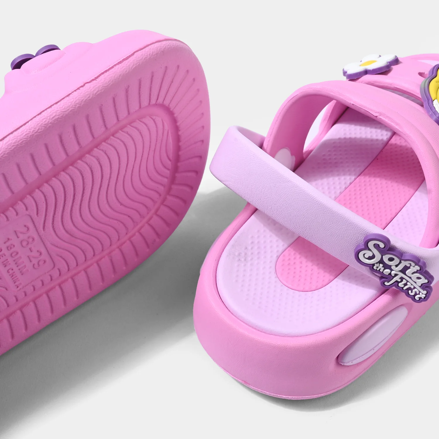 Girls Clogs 008-Y49-Fuchsia - Image 2