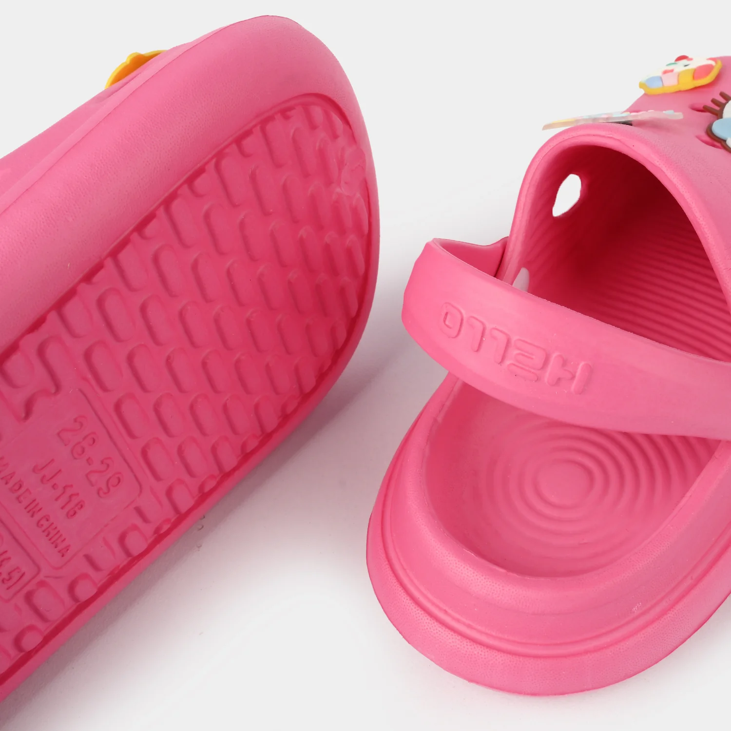Girls Clogs 118-6-Fuchsia - Image 2