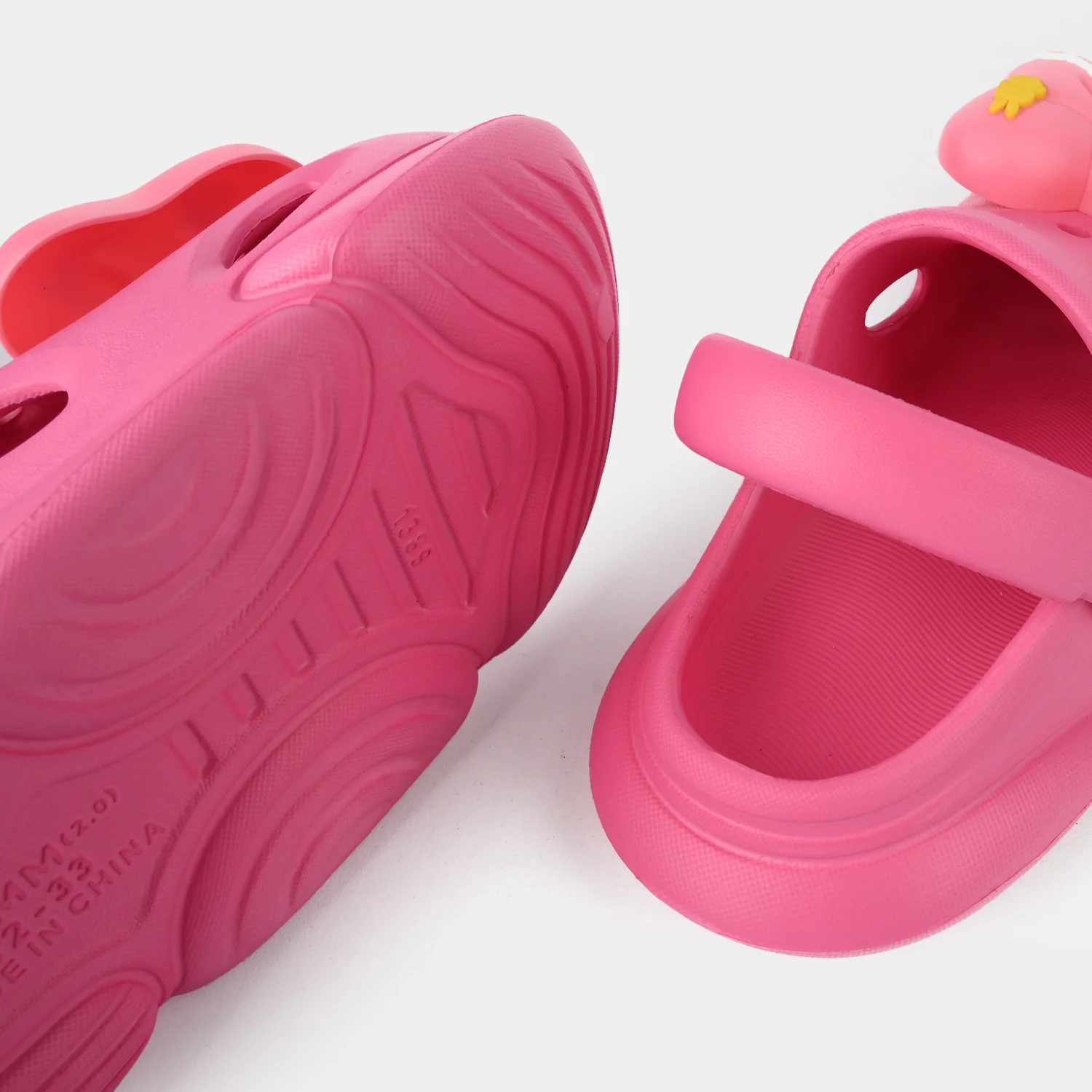 Girls Clogs 1389-14 - Fuchsia - Image 2