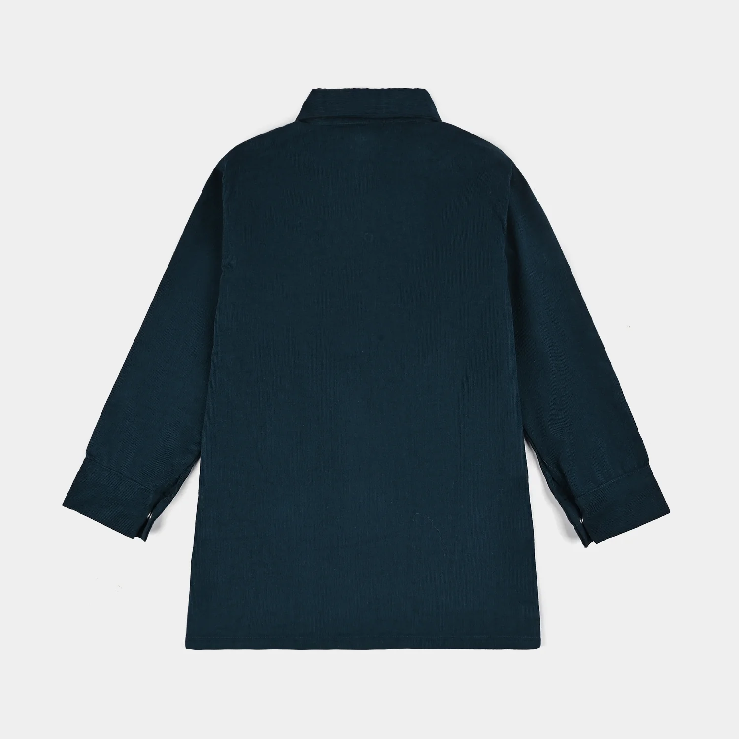 Girls Corduroy Emb Top - Teal.Green - Image 4