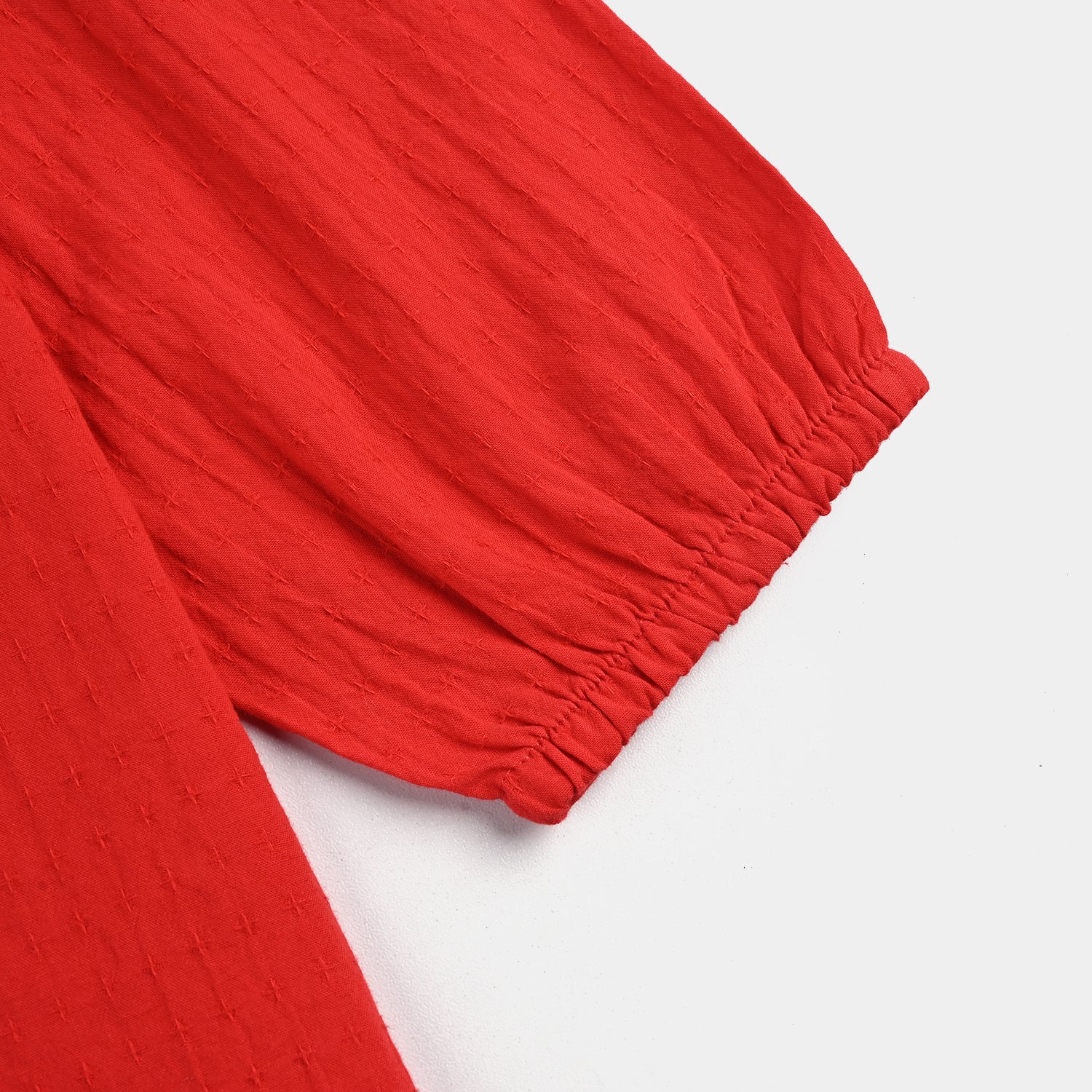 Girls Cotton Casual Top Fire - Red - Image 5