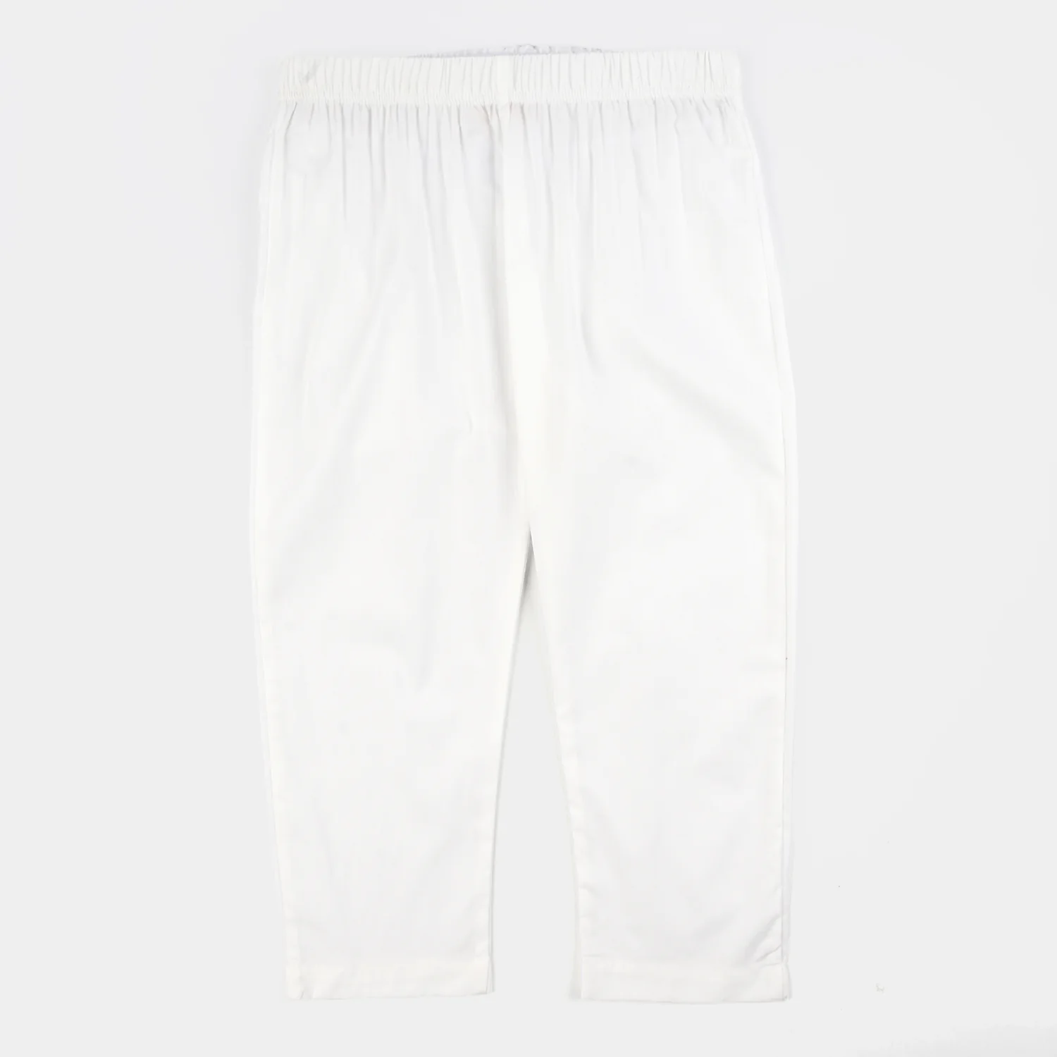 Girls Cotton Casual Basic Pants - White - Image 4