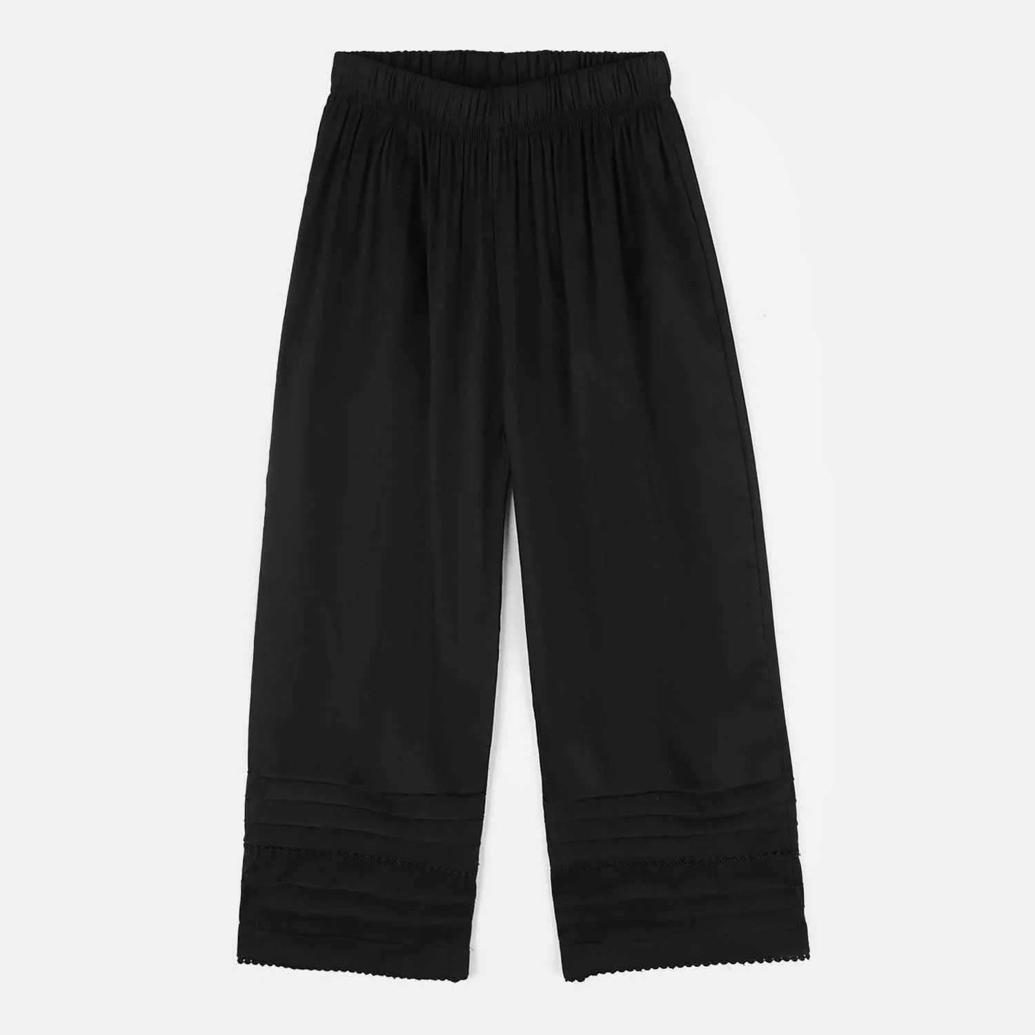 Girls Cotton Culottes (Laces) - Black - Image 4