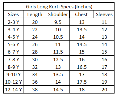 Girls Cotton Embroidered Kurti  - Navy Blue - Image 9