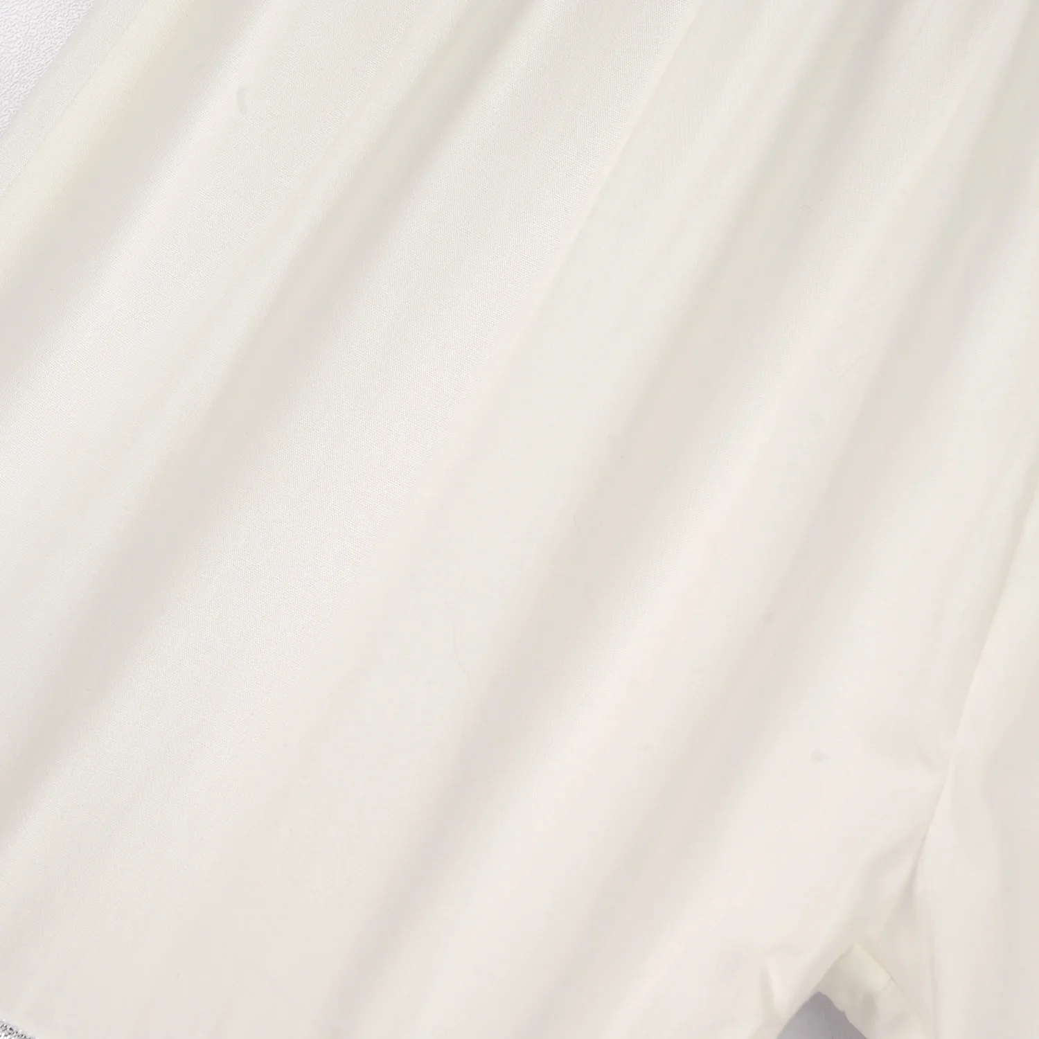 Girls Cotton Gharara  Layered - White - Image 2