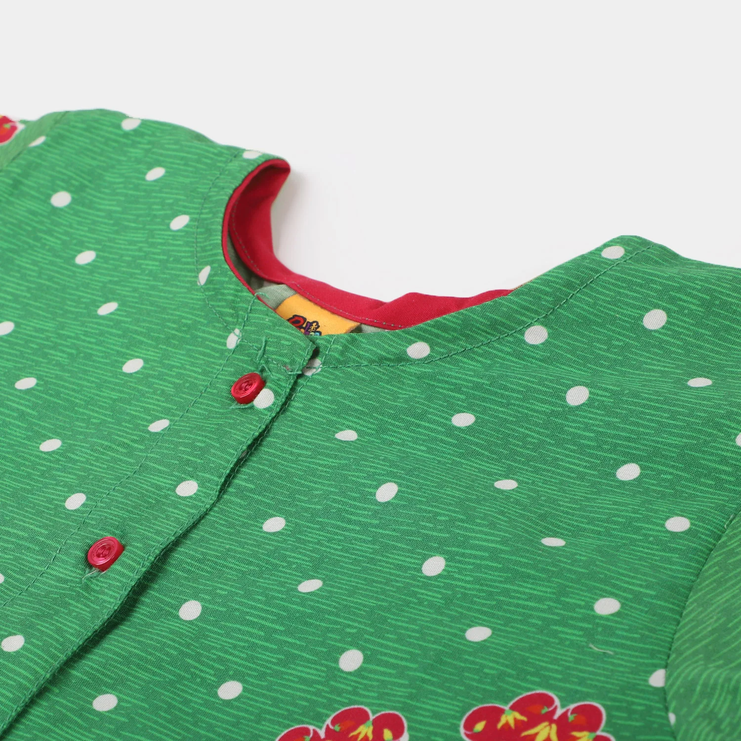 Girls Cotton independence Top Mandala - Green - Image 6
