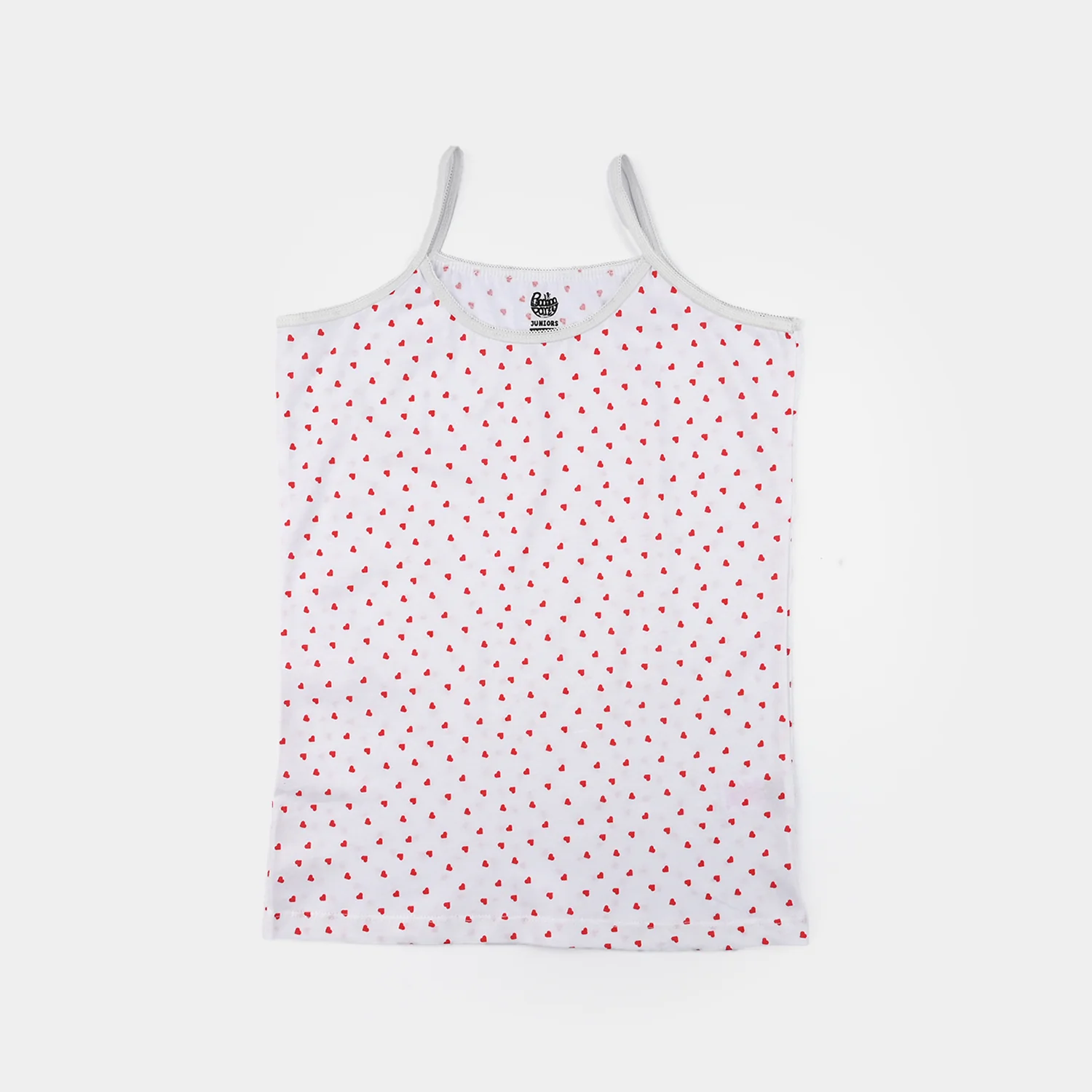 Girls Cotton Jersey Cami Hearted (Pack of 2) - Yellow/White - Image 2