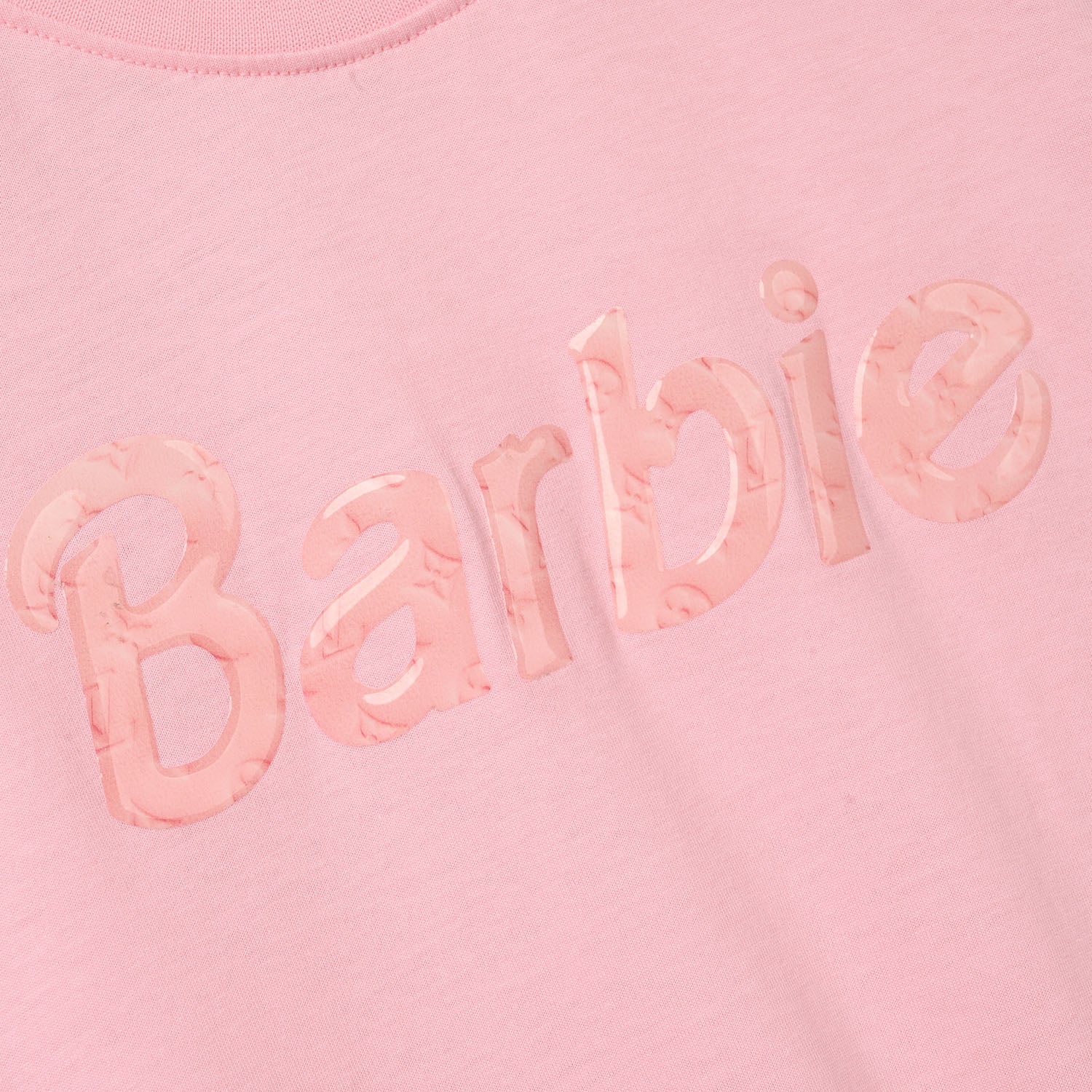 Girls Cotton Jersey T-Shirt (Barbie) - Pink - Image 2
