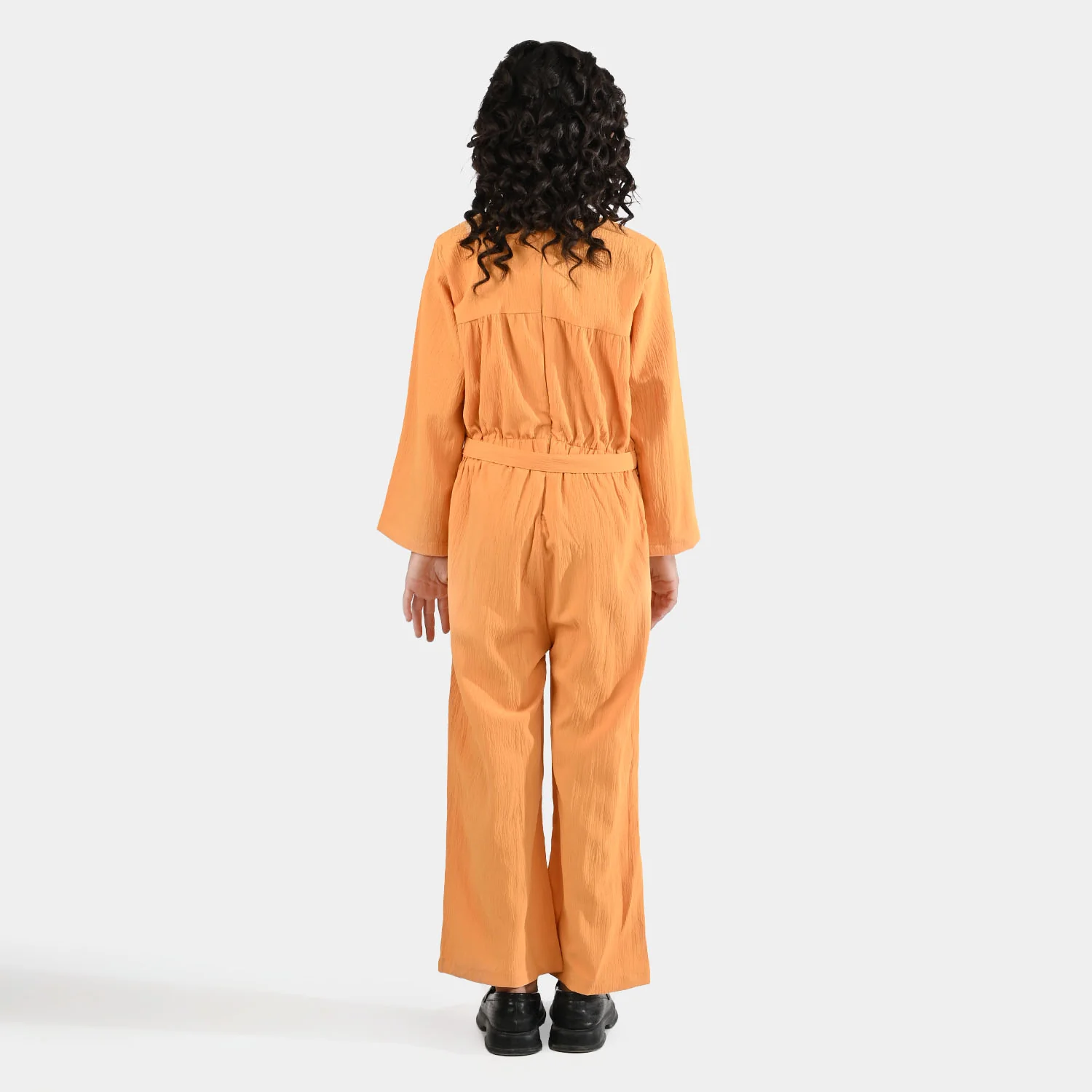 Girls Cotton Jumpsuit Baby Flowers-Mustard - Image 6