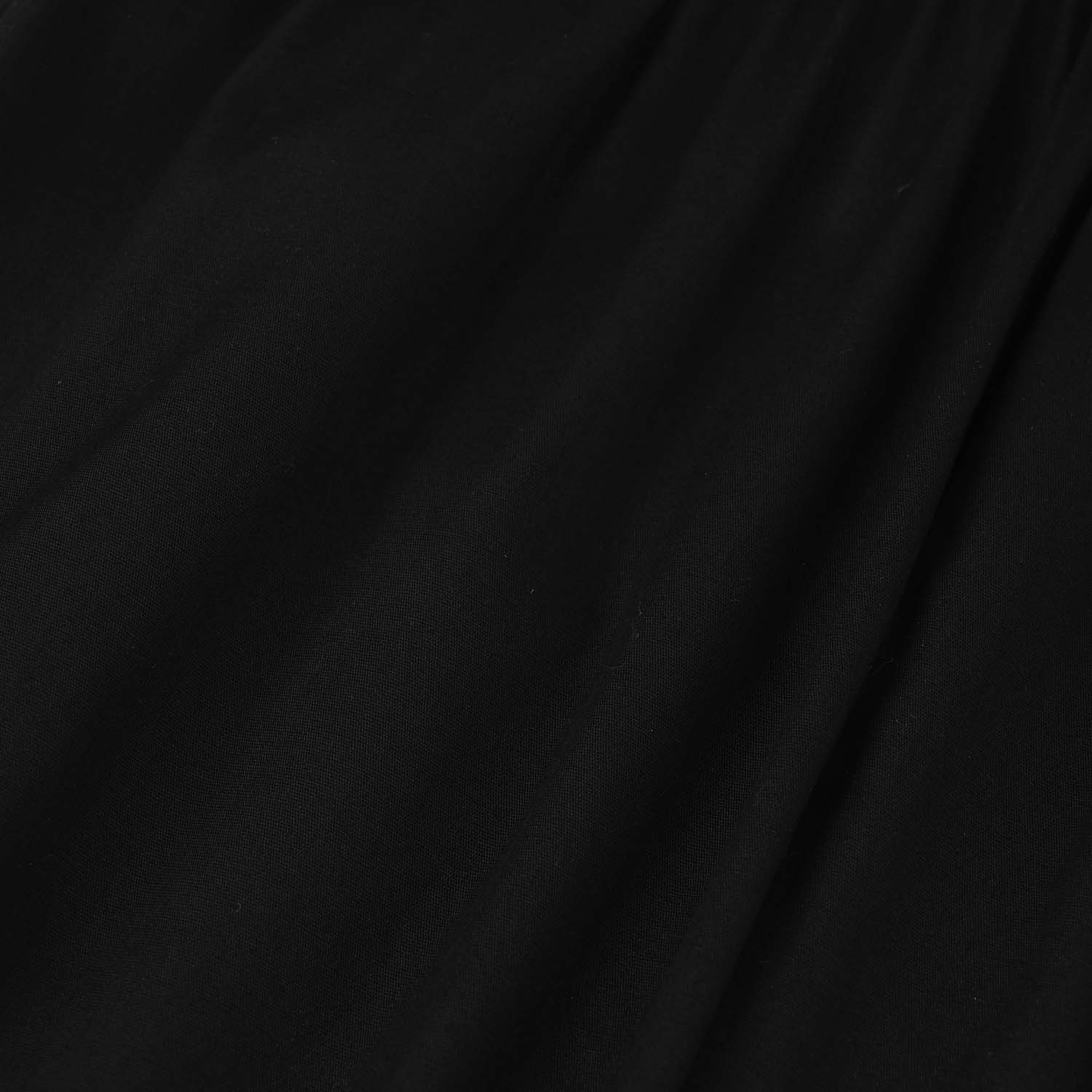 Girls Cotton Pants (Hanging Tassels) - Black - Image 2