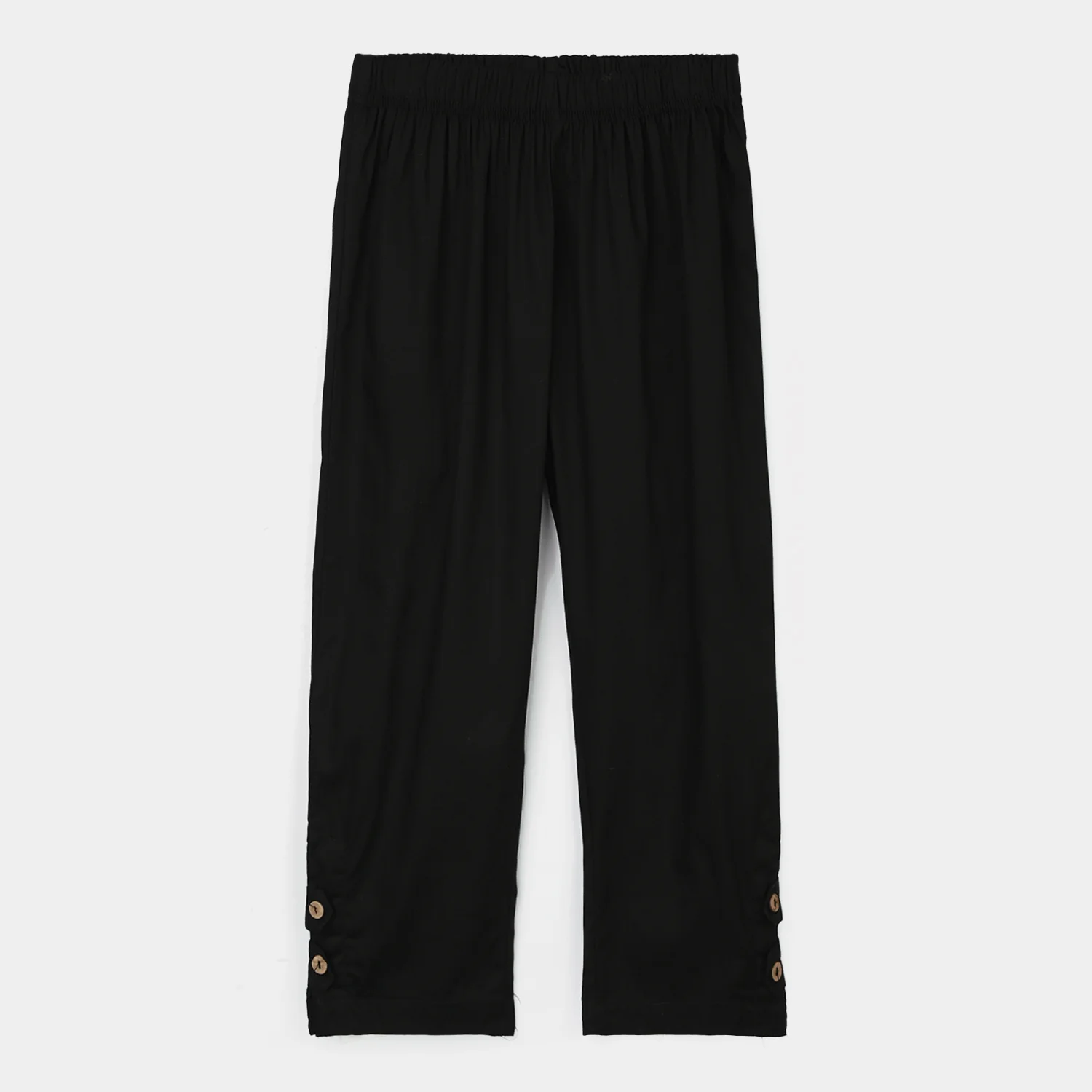Girls Cotton Pants - Black