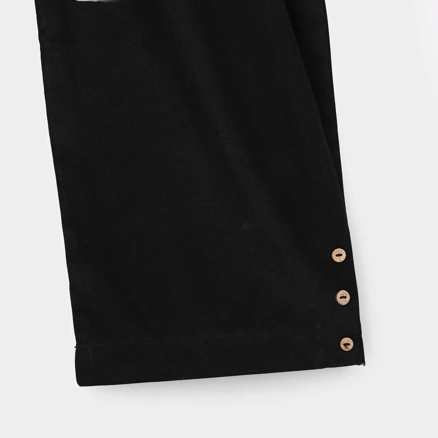 Girls Cotton Pant Shalwar Style - Black - Image 2
