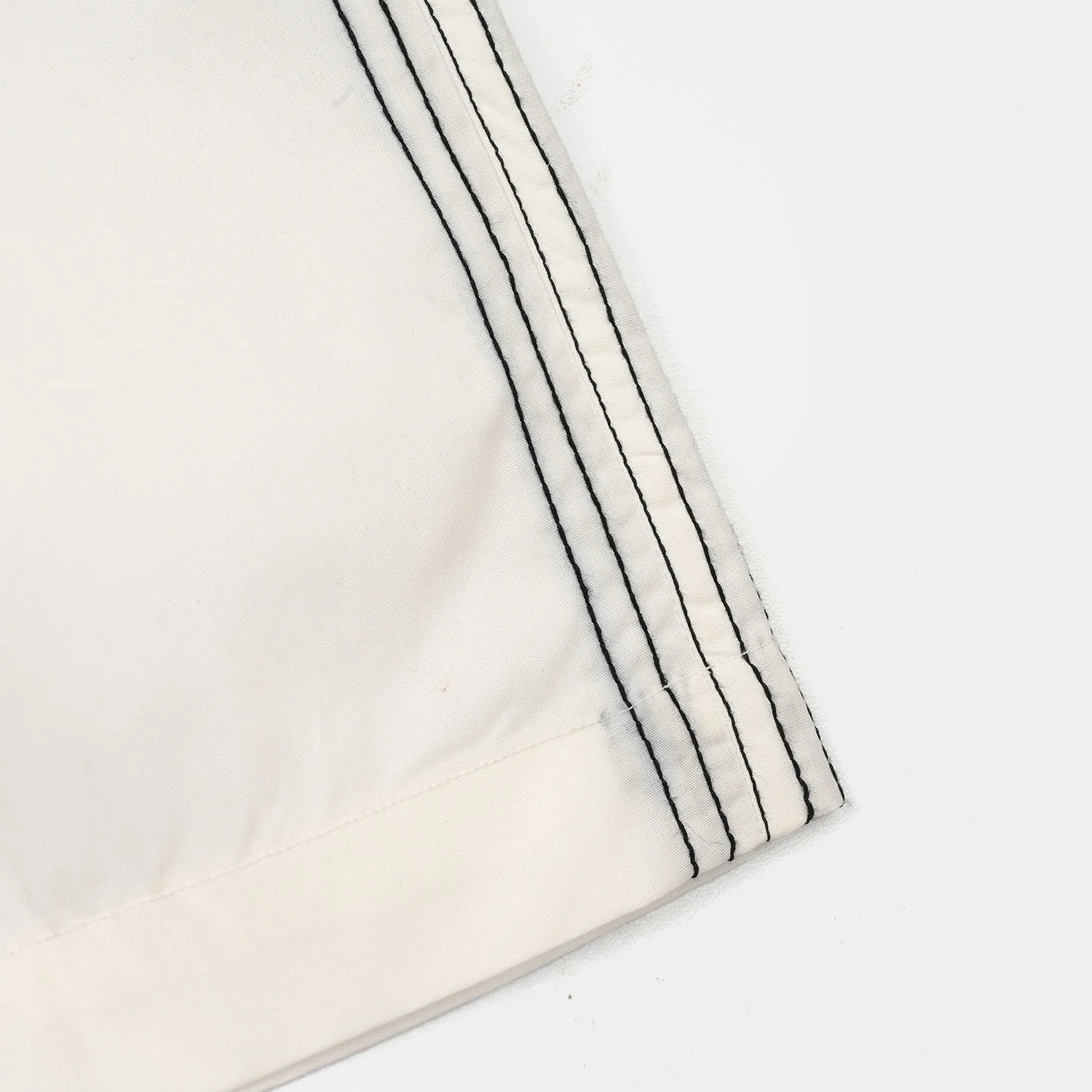 Girls Cotton Pants Stitches - White - Image 3