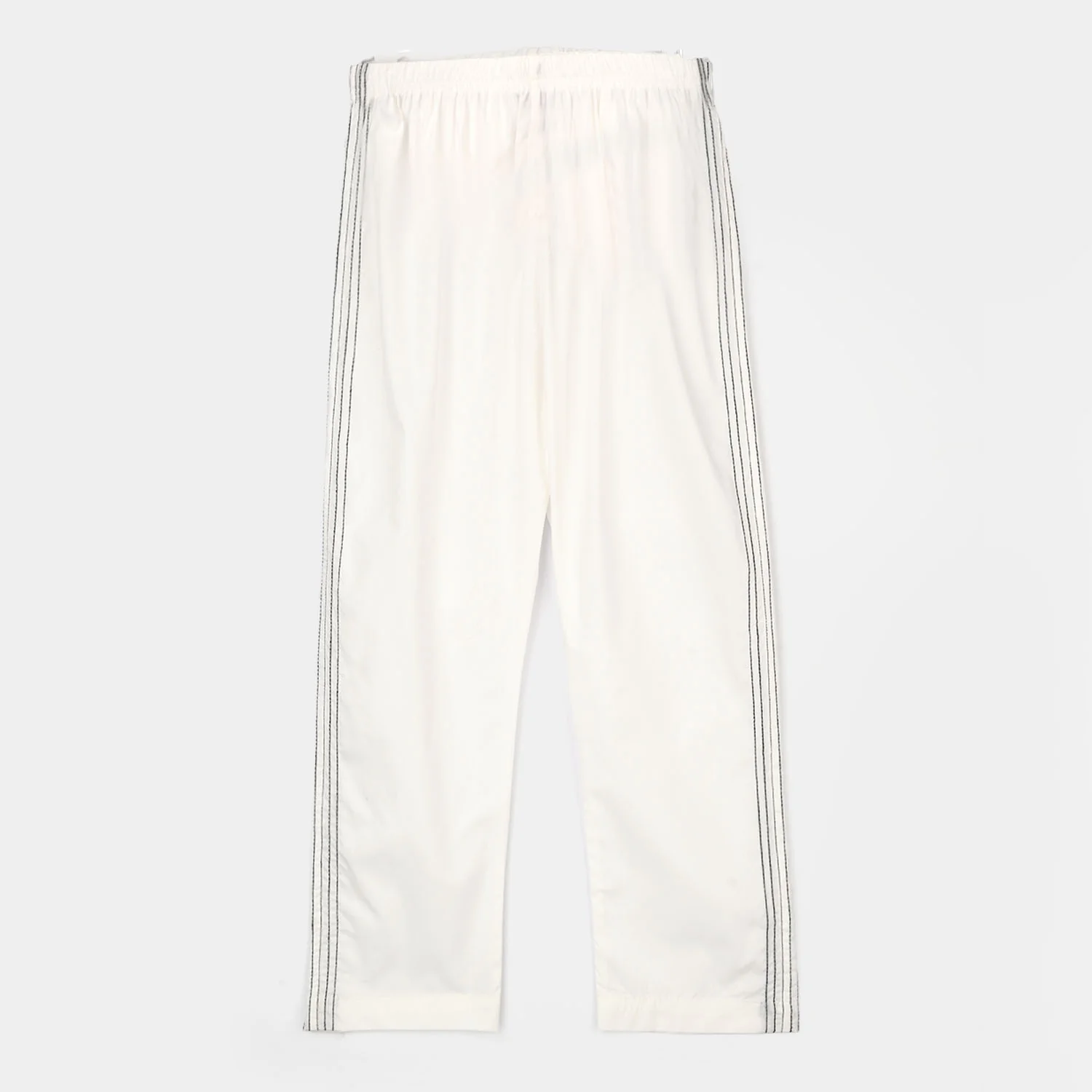 Girls Cotton Pants Stitches - White - Image 4