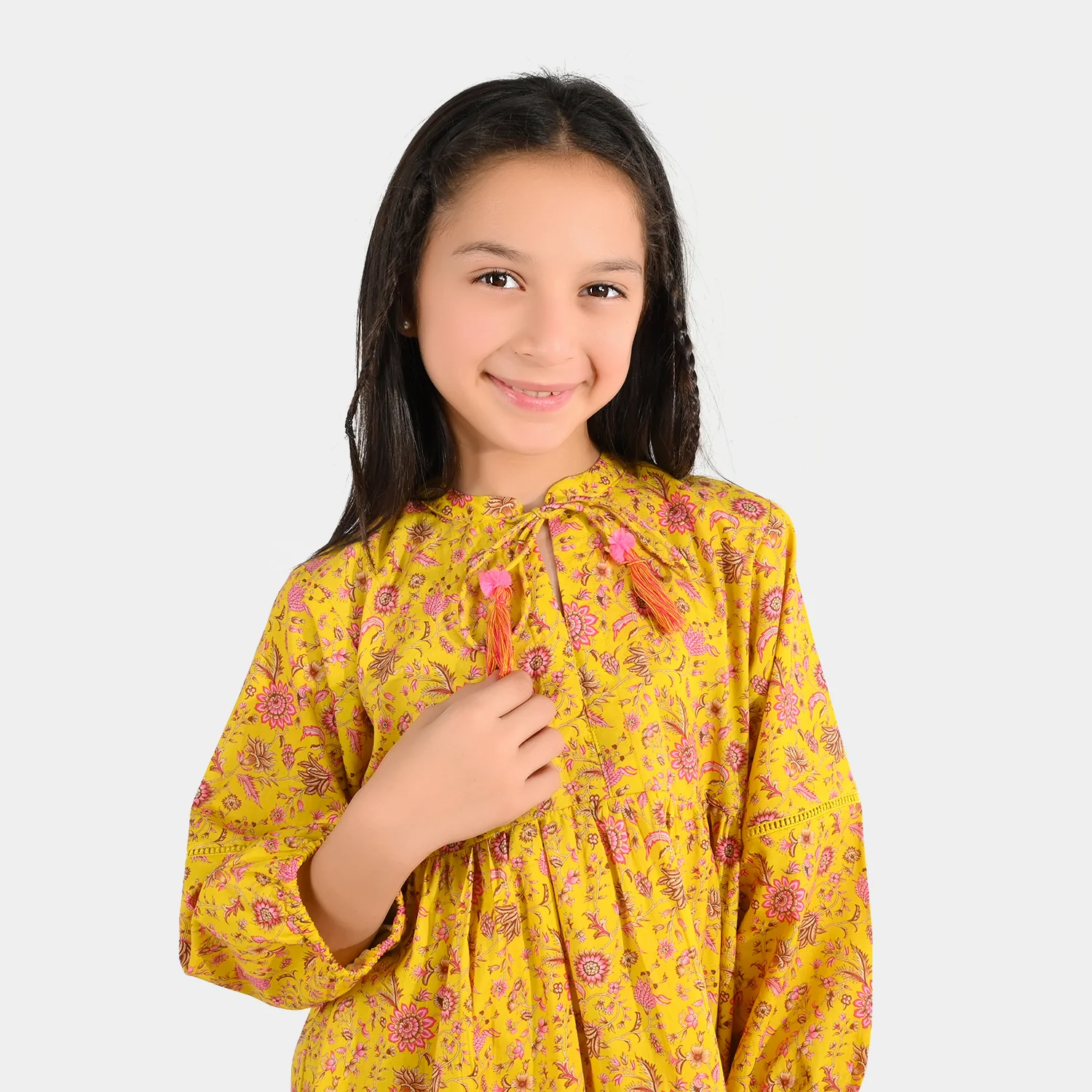 Girls Cotton Printed 2Pcs - Multi - Image 2