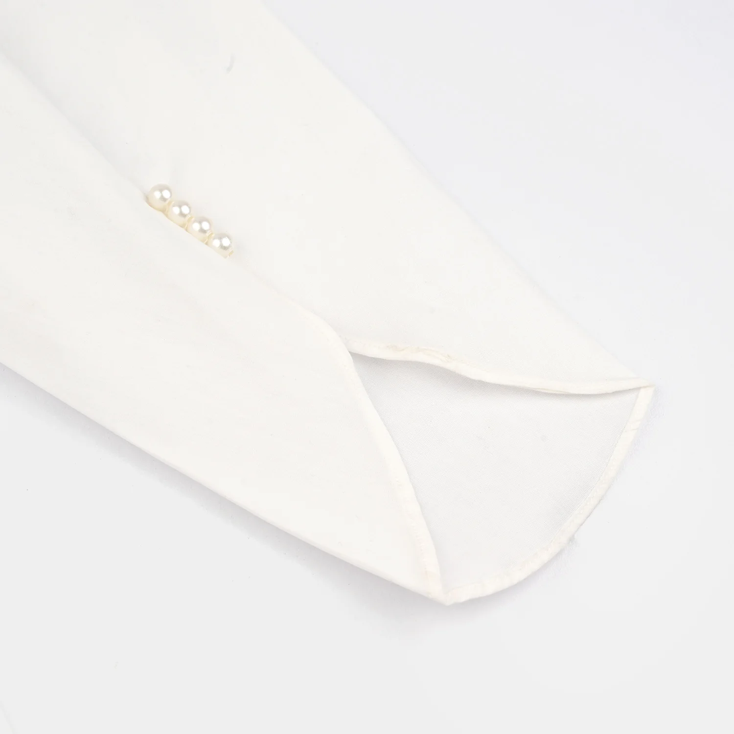 Girls Cotton Tulip Pants - White - Image 4