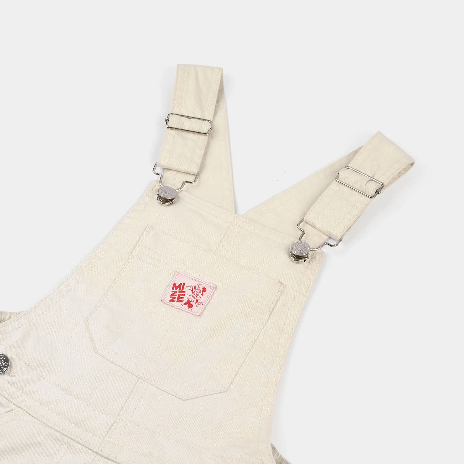 Girls Cotton Twill - Off White - Image 2