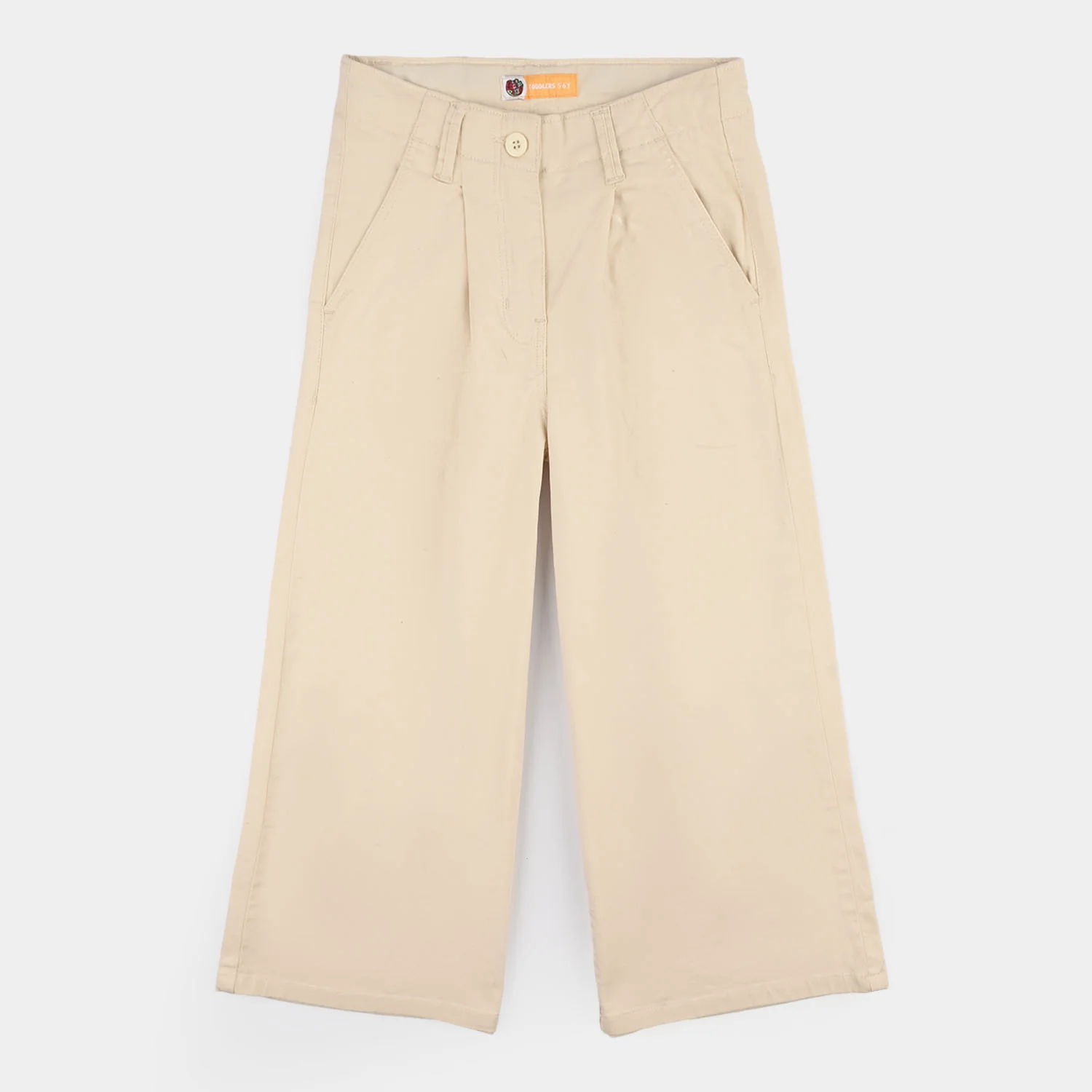Girls Cotton Twill Pant Culottes – Beige