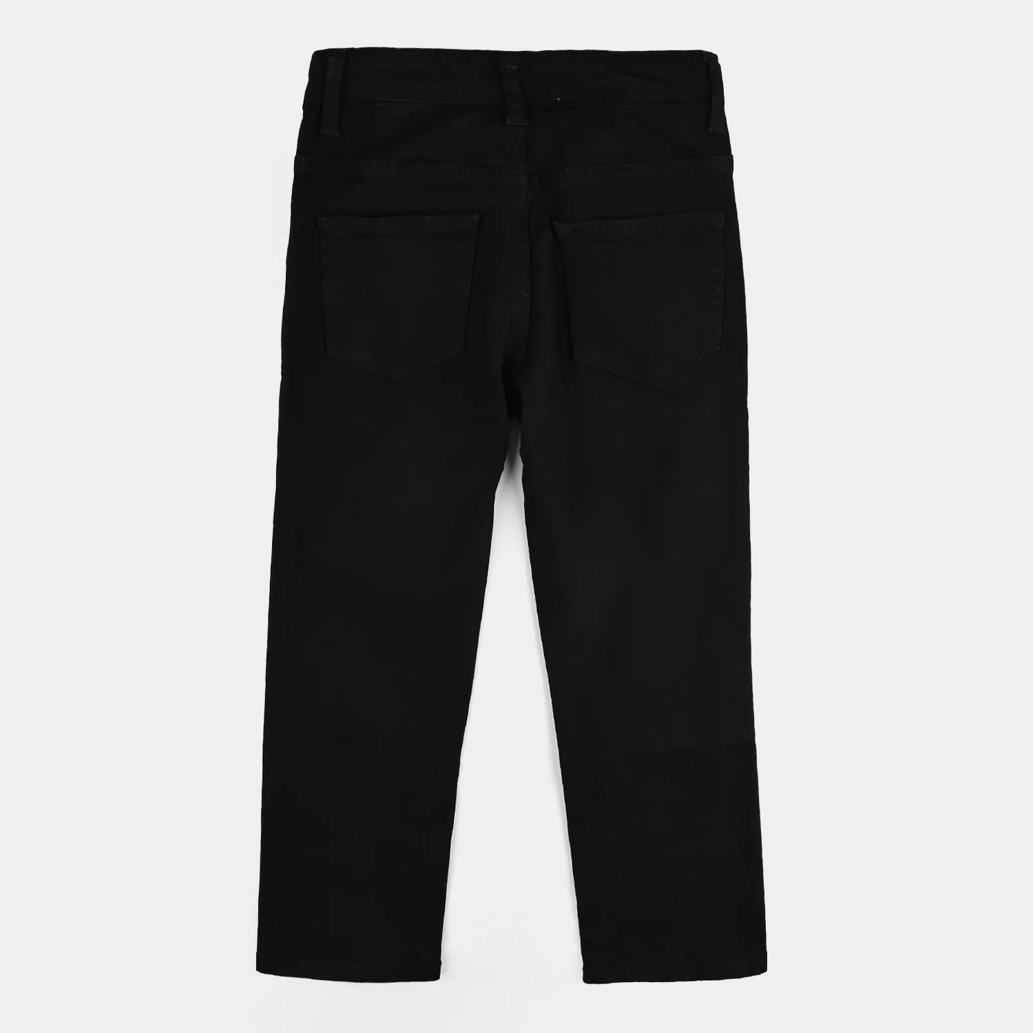 Girls Denim rigid Basic Pant-BLACK - Image 3
