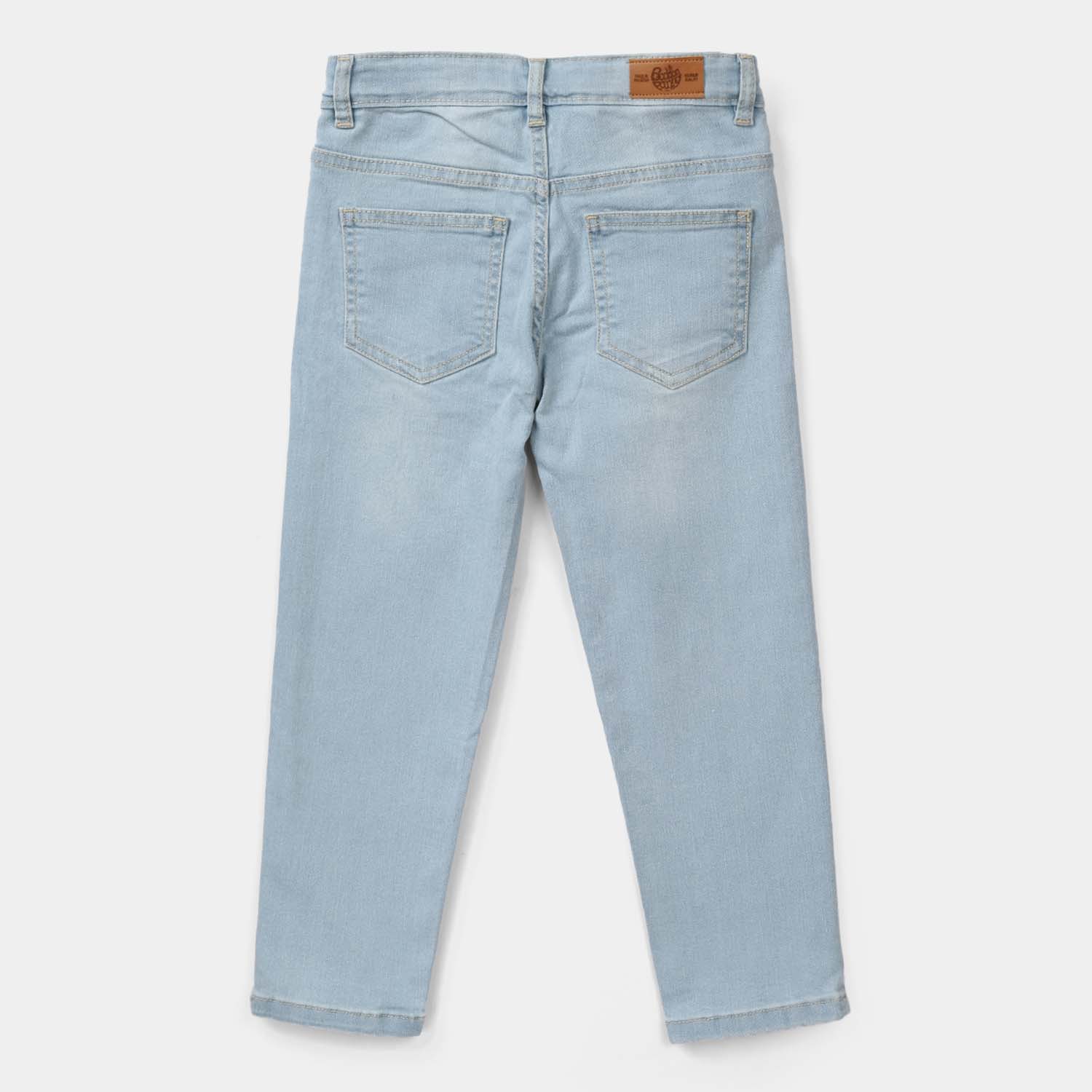 Girls Denim Rigid Pant (Basic) - Ice Blue - Image 3